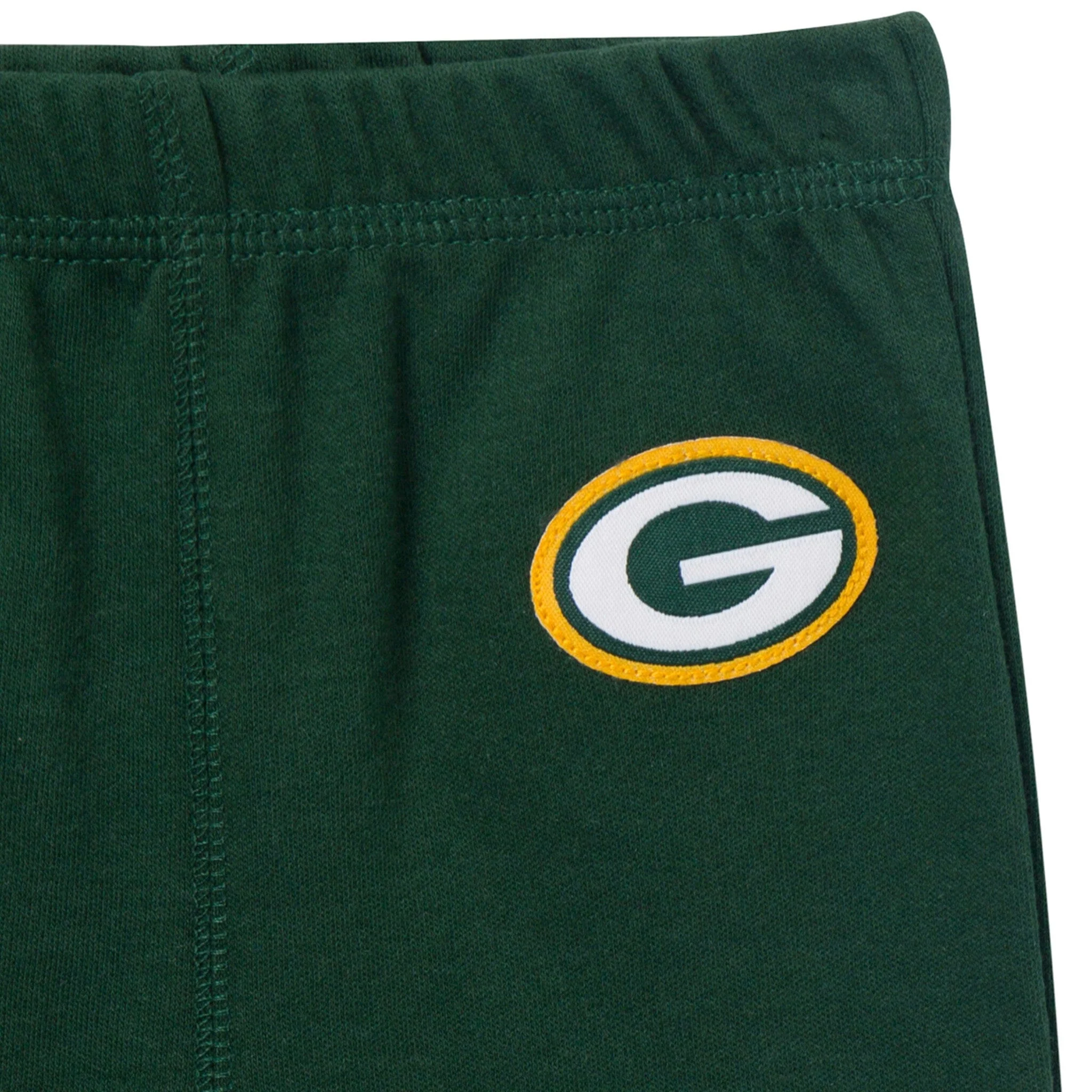 3-Piece Baby Boys Green Bay Packers Bodysuit, Active Pant and Cap Set - Image 5