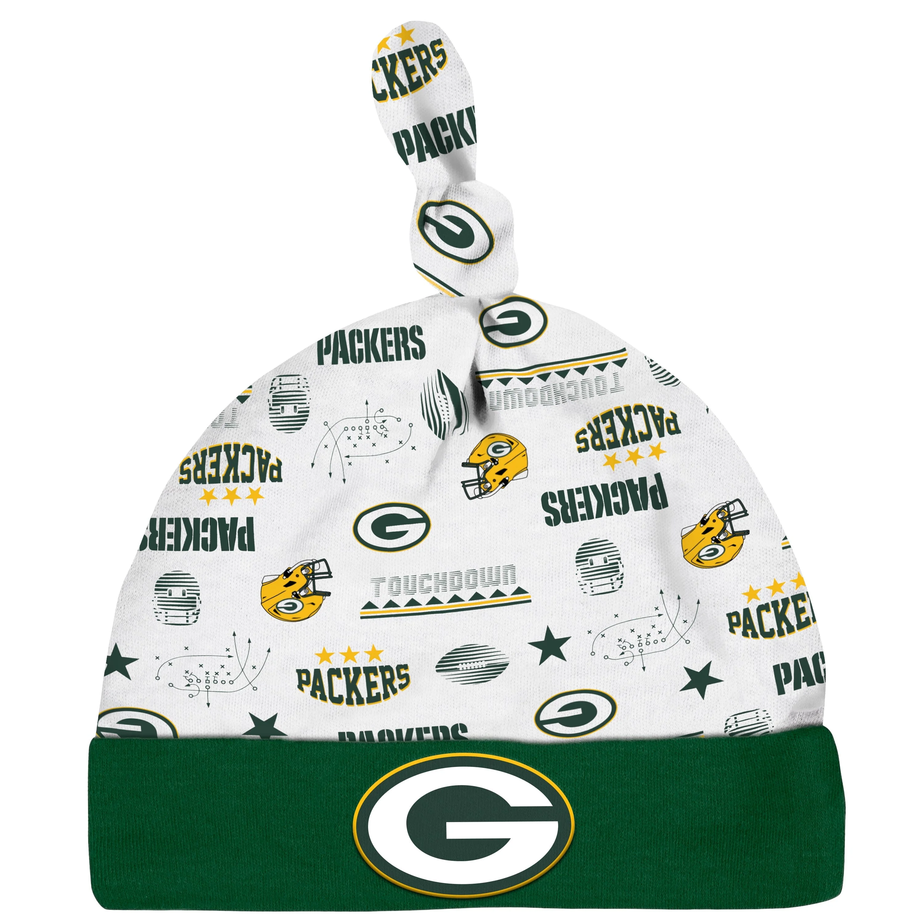 3-Piece Baby Boys Green Bay Packers Bodysuit, Sleep 'N Play, and Cap Set - Image 4