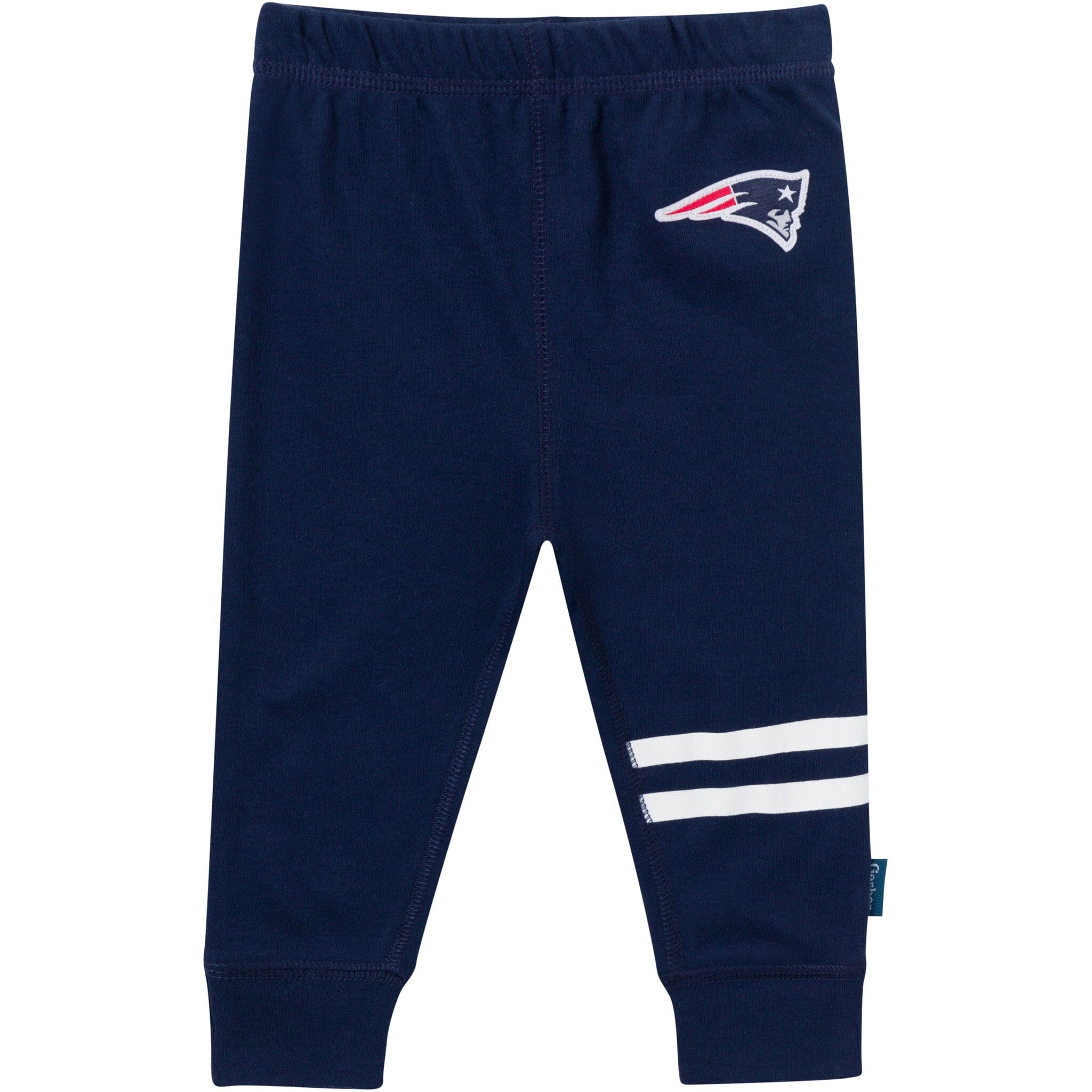 3-Piece Baby Boys New England Patriots Bodysuit, Active Pant and Cap Set - Image 4