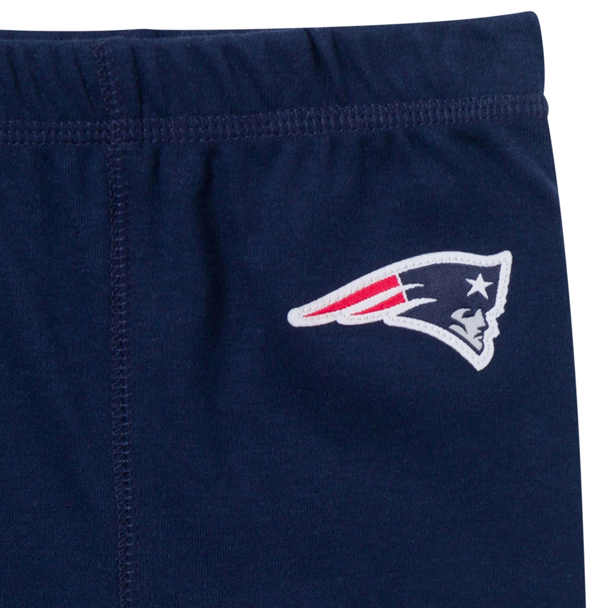 3-Piece Baby Boys New England Patriots Bodysuit, Active Pant and Cap Set - Image 5