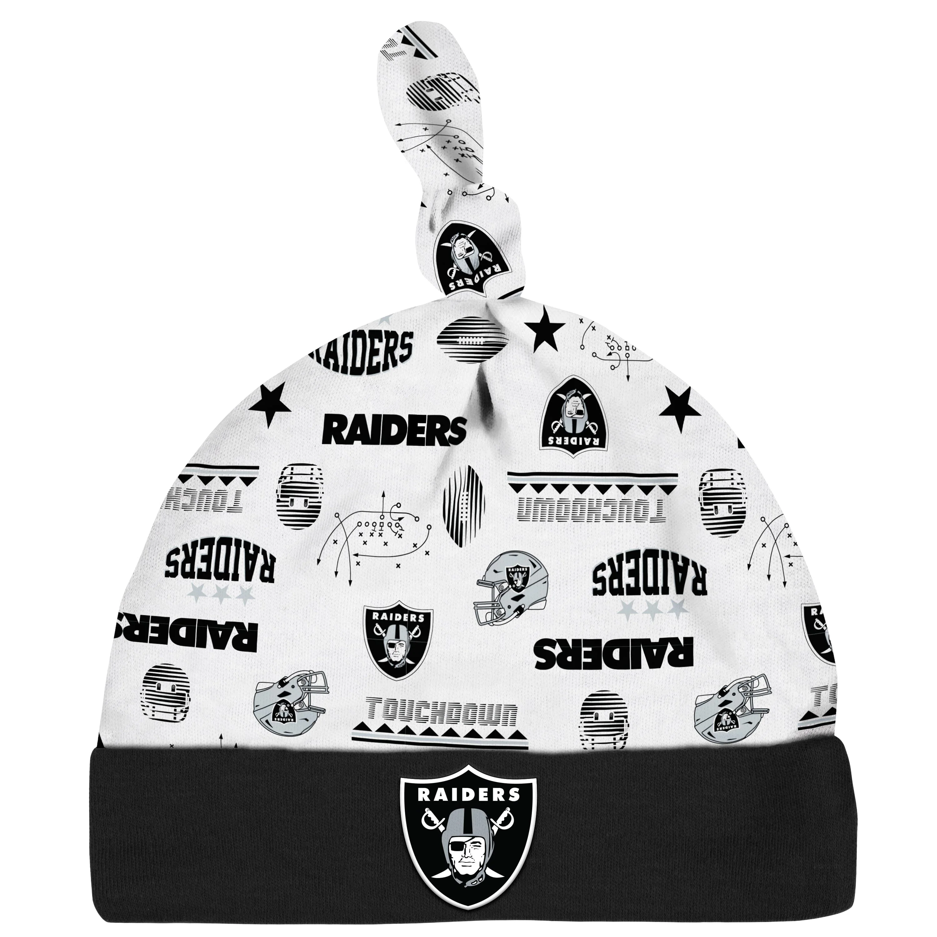 3-Piece Baby Boys Las Vegas Raiders Bodysuit, Sleep 'N Play, and Cap Set - Image 4