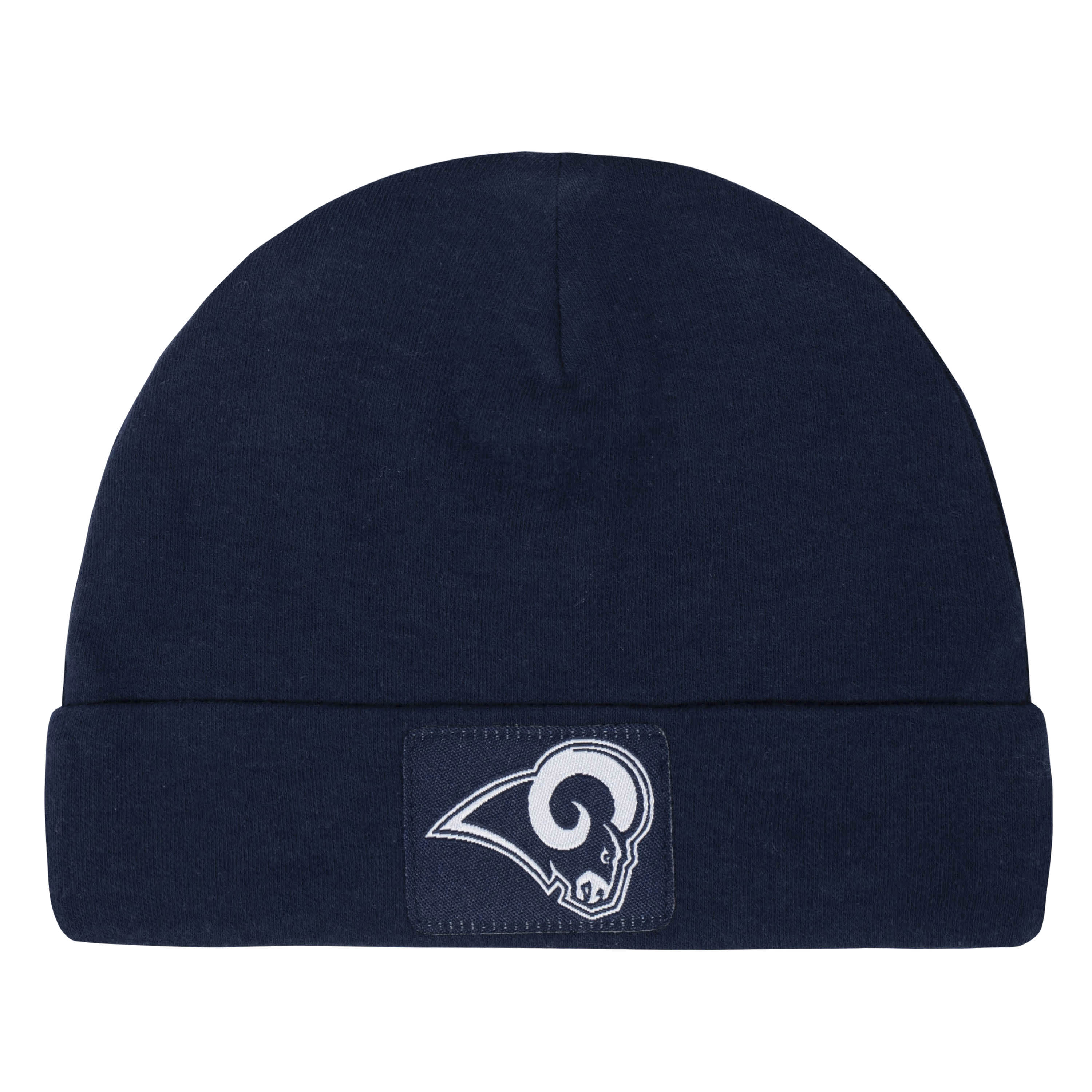 Los Angeles Rams 3-Piece Baby Boys Bodysuit, Footed Pant, and Cap Set - Image 4