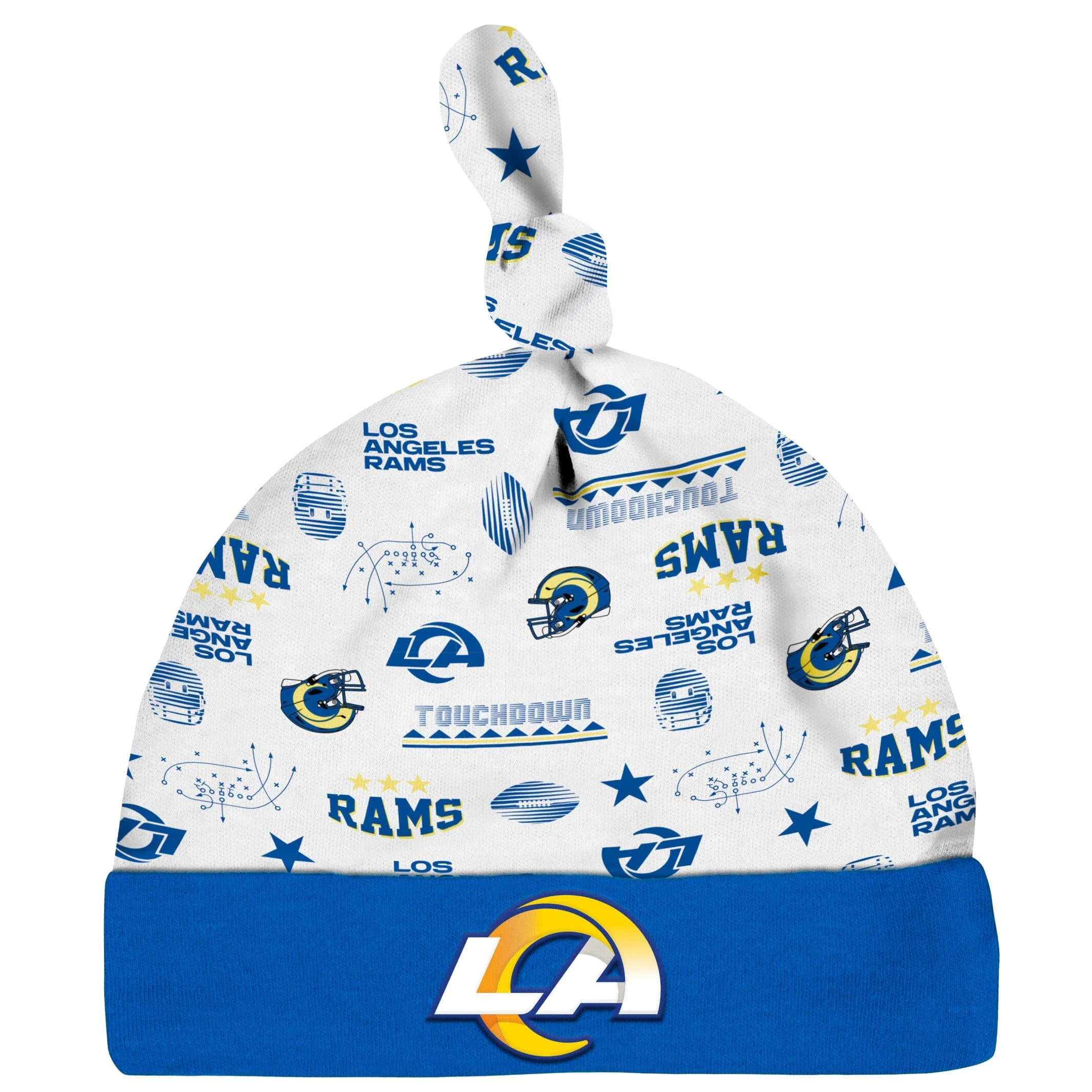 3-Piece Baby Boys Rams Bodysuit, Sleep 'N Play & Cap Set - Image 3