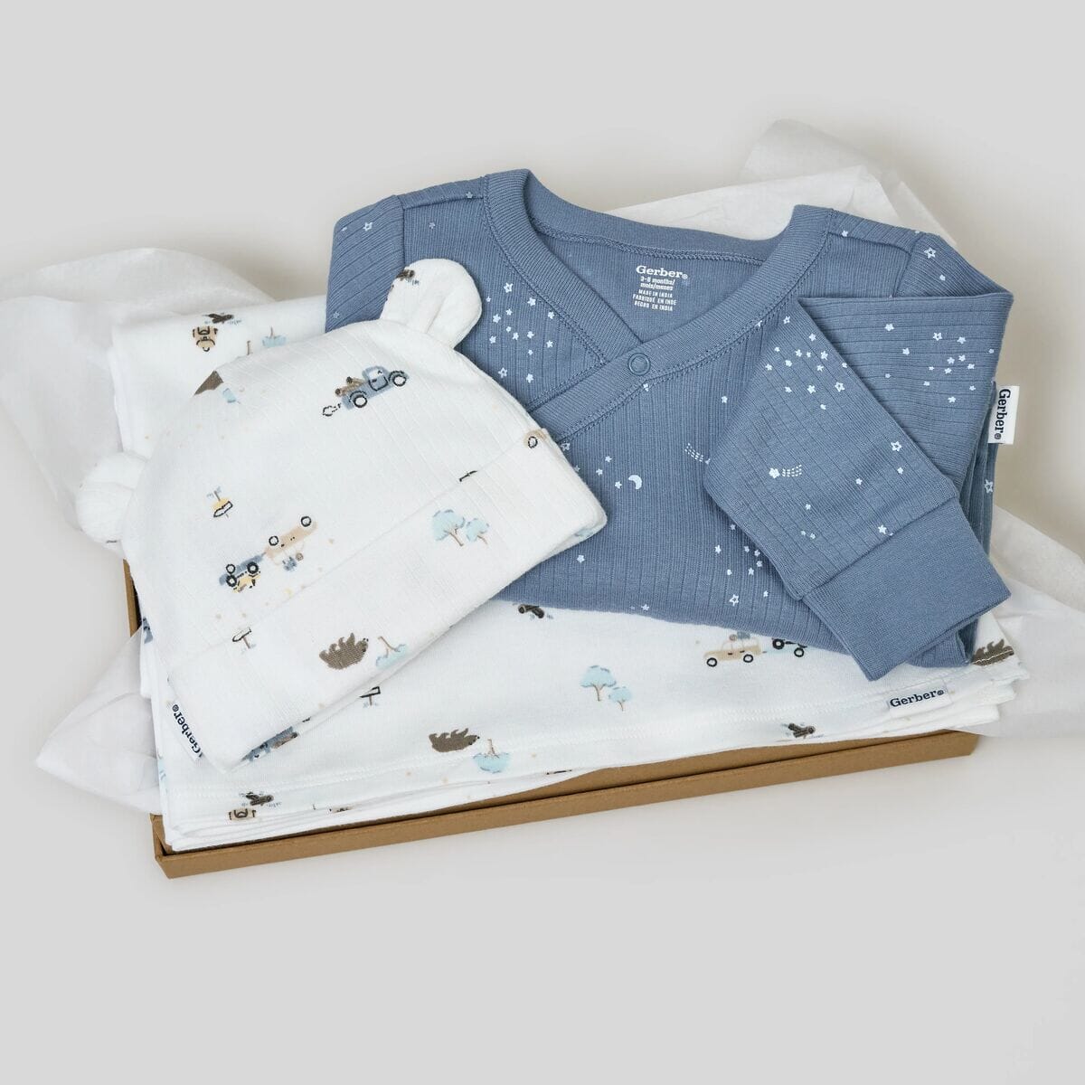 3-Piece Baby Boys Road Trip Sleep Starters Gift Set - Image 2