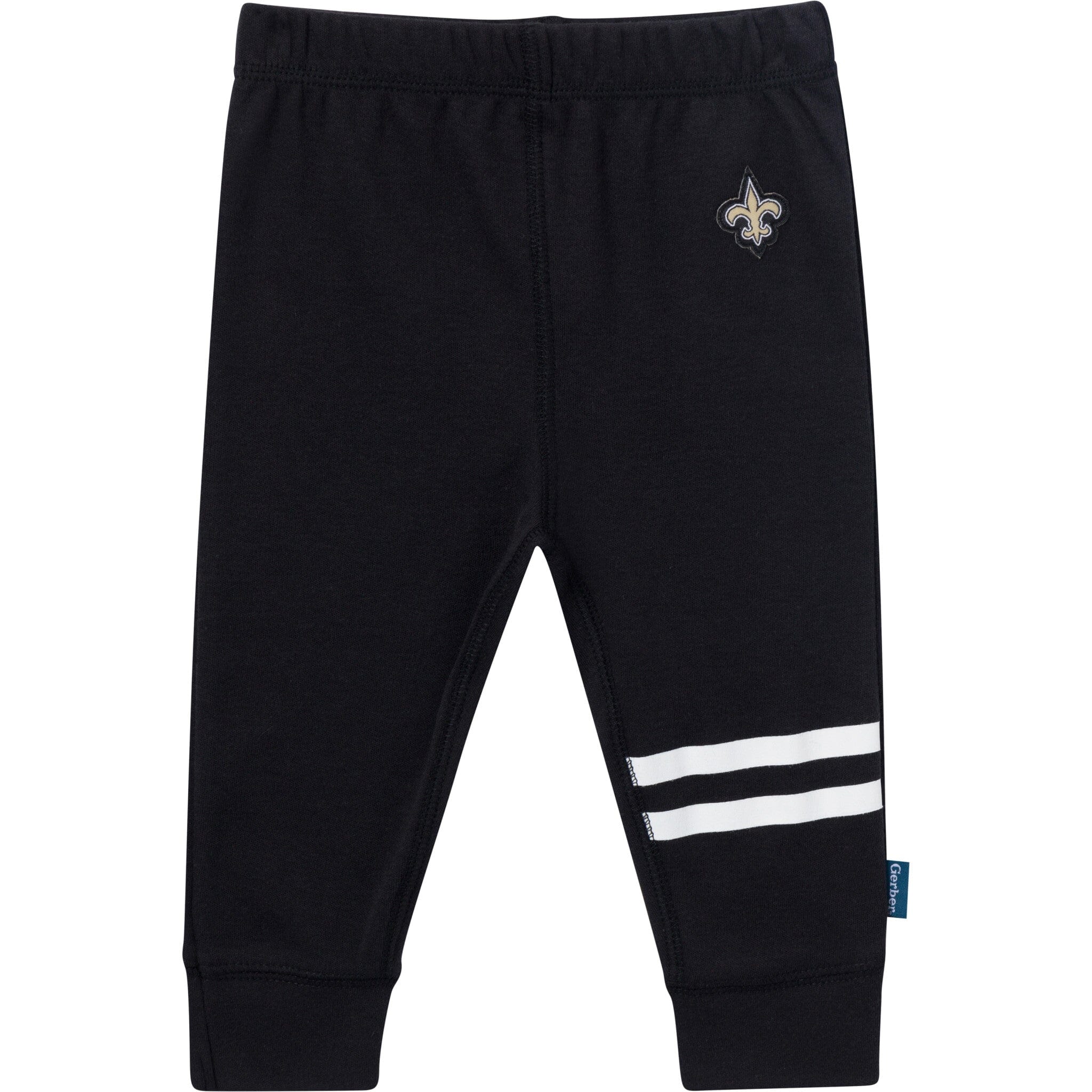 3-Piece Baby Boys New Orleans Saints Bodysuit, Active Pant and Cap Set - Image 4