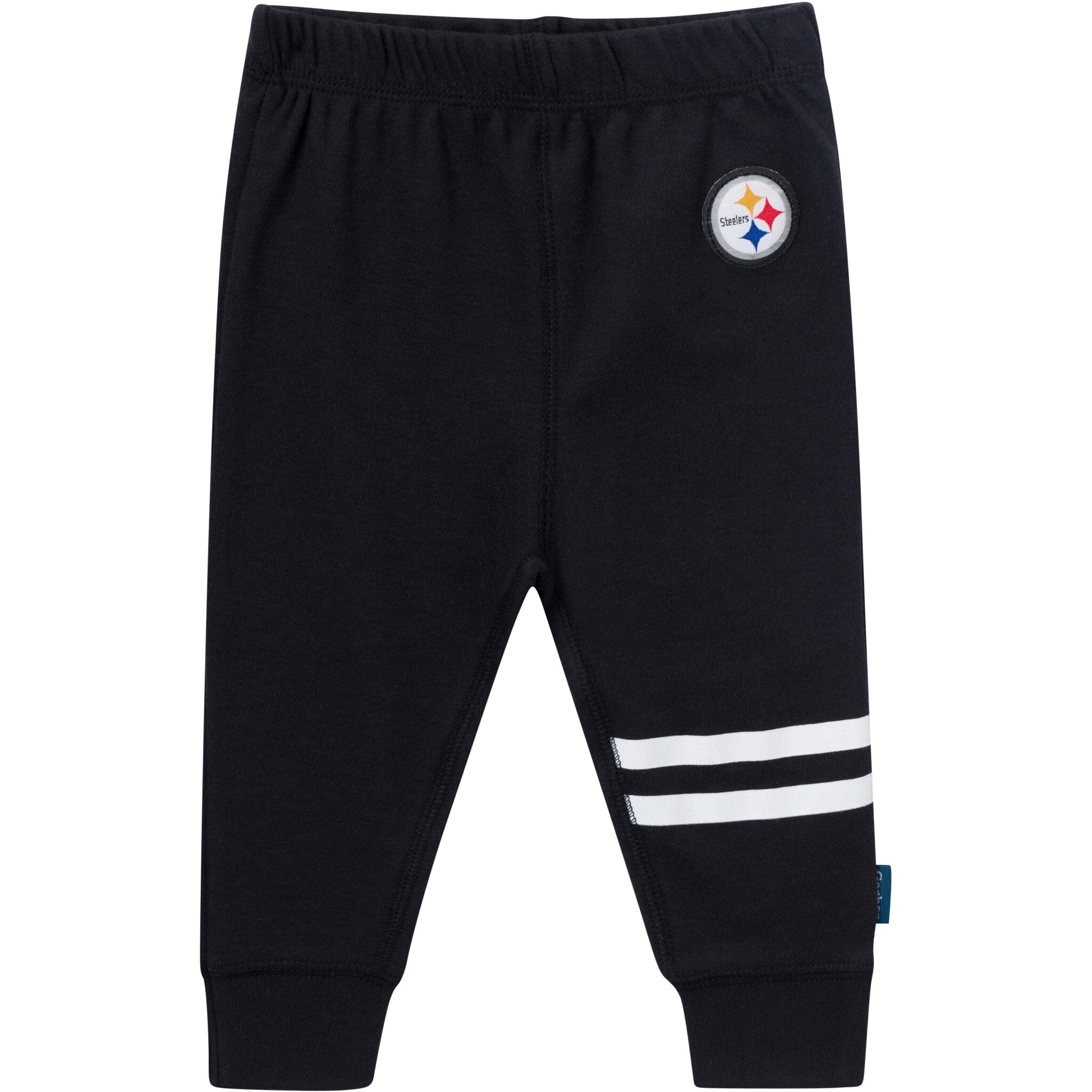 3-Piece Baby Boys Pittsburgh Steelers Bodysuit, Active Pant and Cap Set - Image 4
