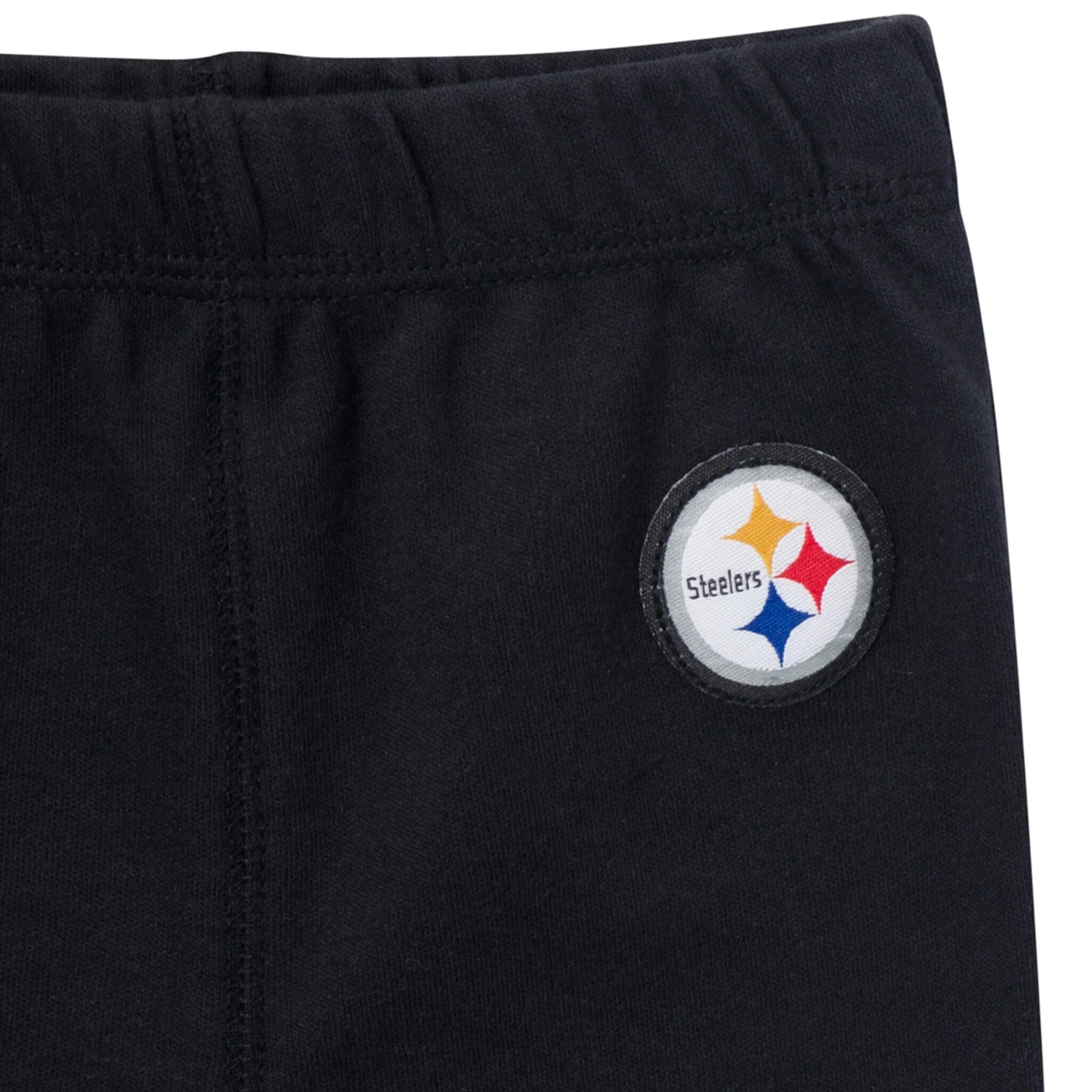 3-Piece Baby Boys Pittsburgh Steelers Bodysuit, Active Pant and Cap Set - Image 5