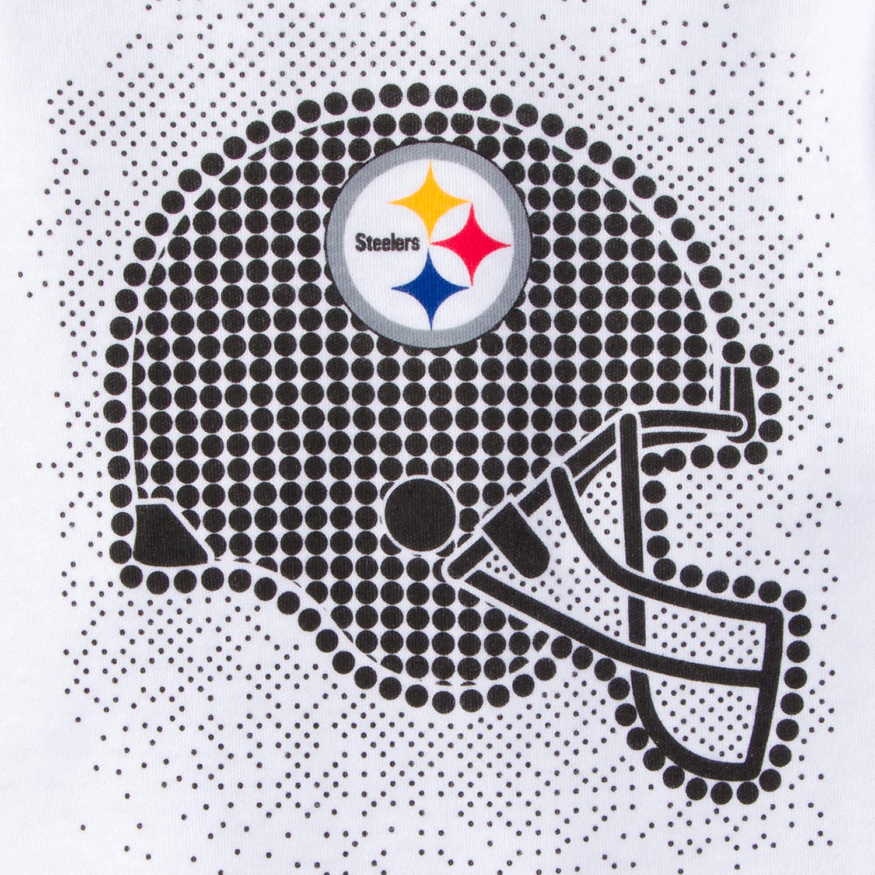 3-Piece Baby Boys Steelers Bodysuit, Footed Pant, & Cap Set - Image 4