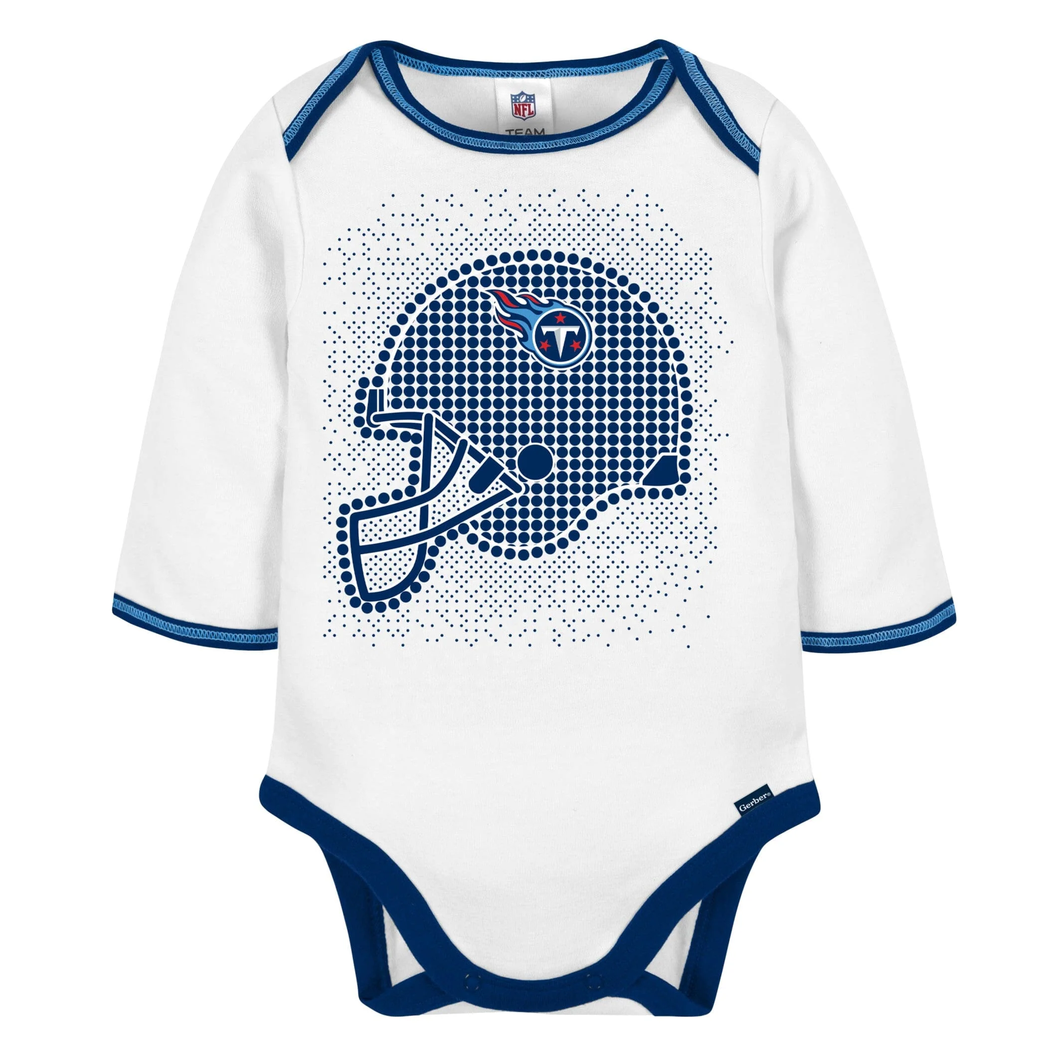 3-Piece Baby Boys Titans Bodysuit, Footed Pant, & Cap Set - Image 3