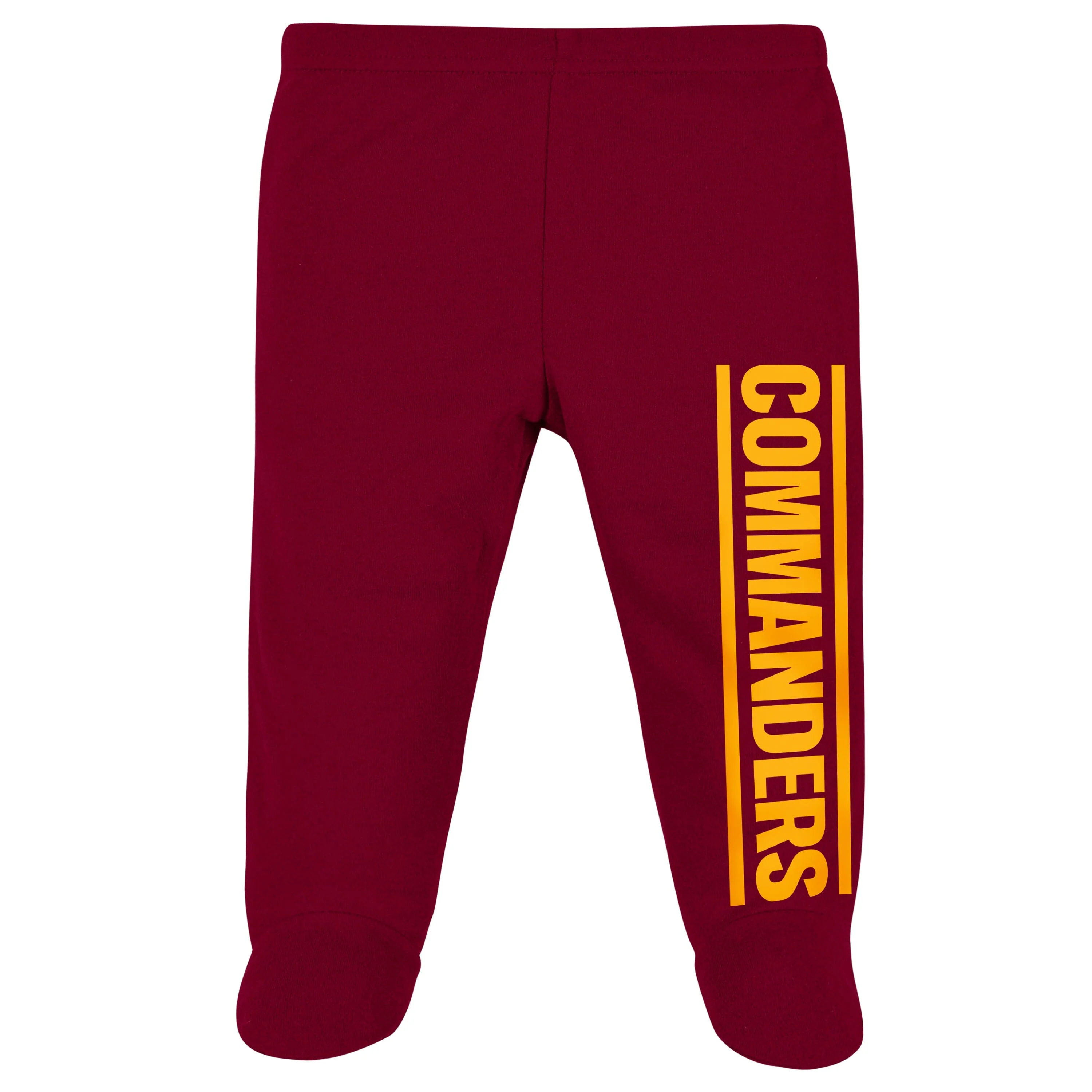 3-Piece Baby Boys Washington Commanders Bodysuit, Footed Pant, & Cap Set - Image 3