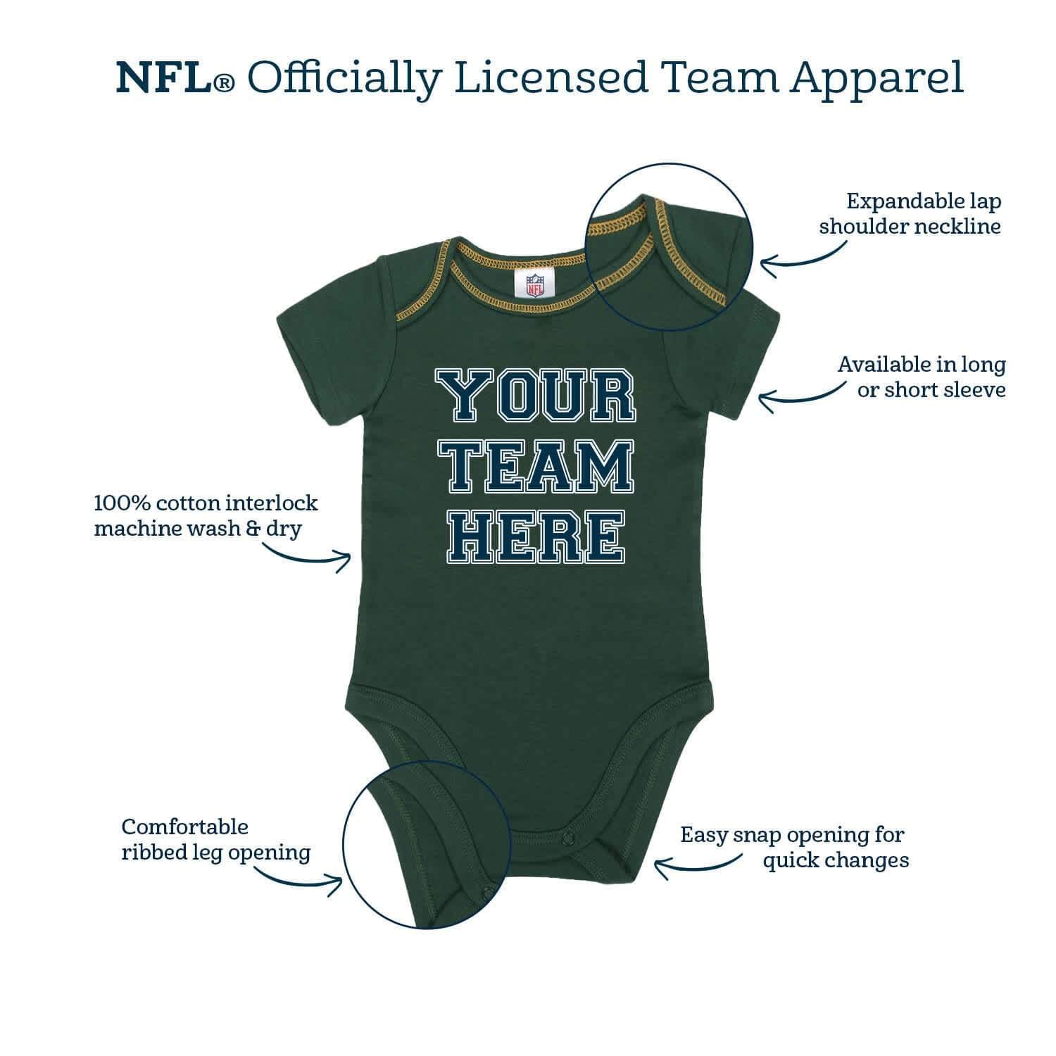3-Piece Baby Boys Washington Commanders Bodysuit, Footed Pant, & Cap Set - Image 5