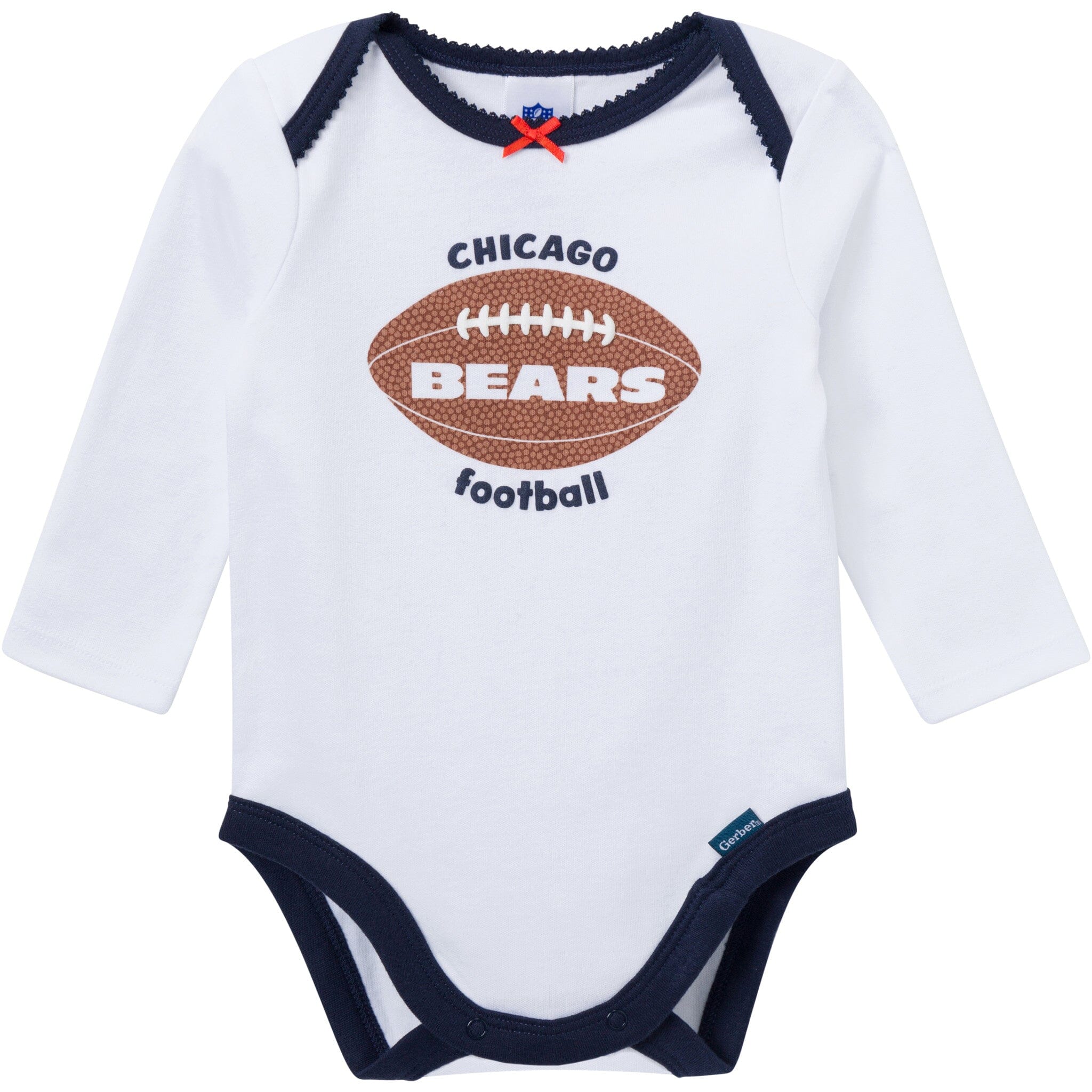 3-Piece Baby Girls Chicago Bears Bodysuit, Pants & Headband Set - Image 3
