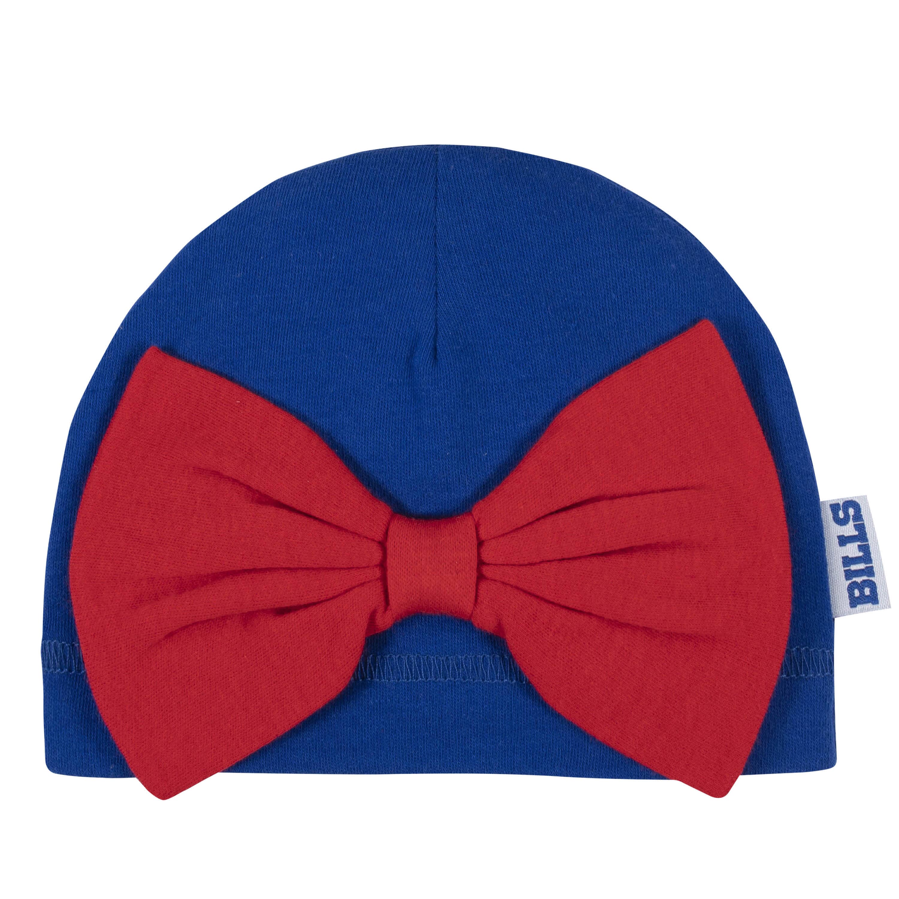 3-Piece Baby Girls Buffalo Bills Bodysuit, Footed Pant, and Cap Set - Image 4