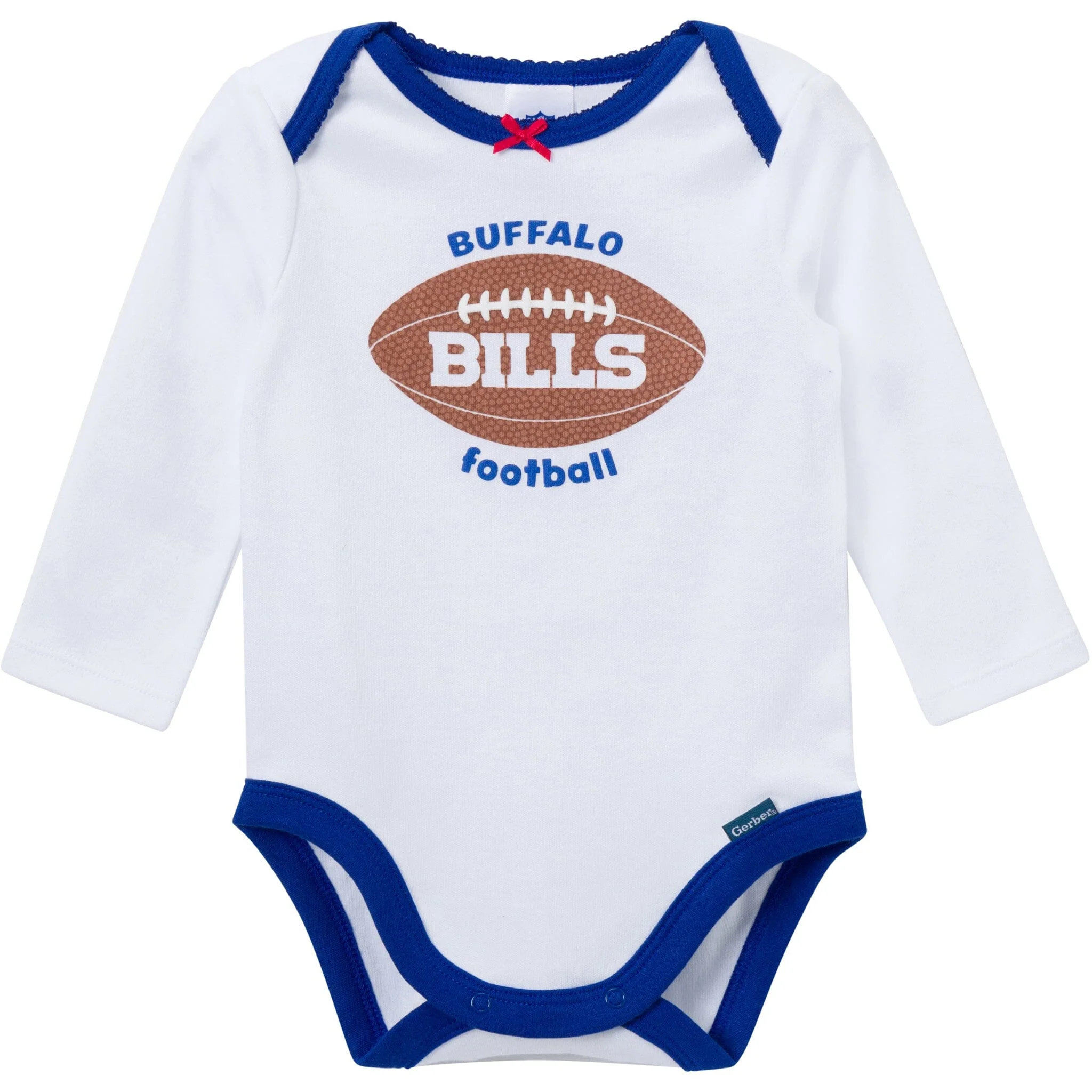 3-Piece Baby Girls Buffalo Bills Bodysuit, Pants & Headband Set - Image 3