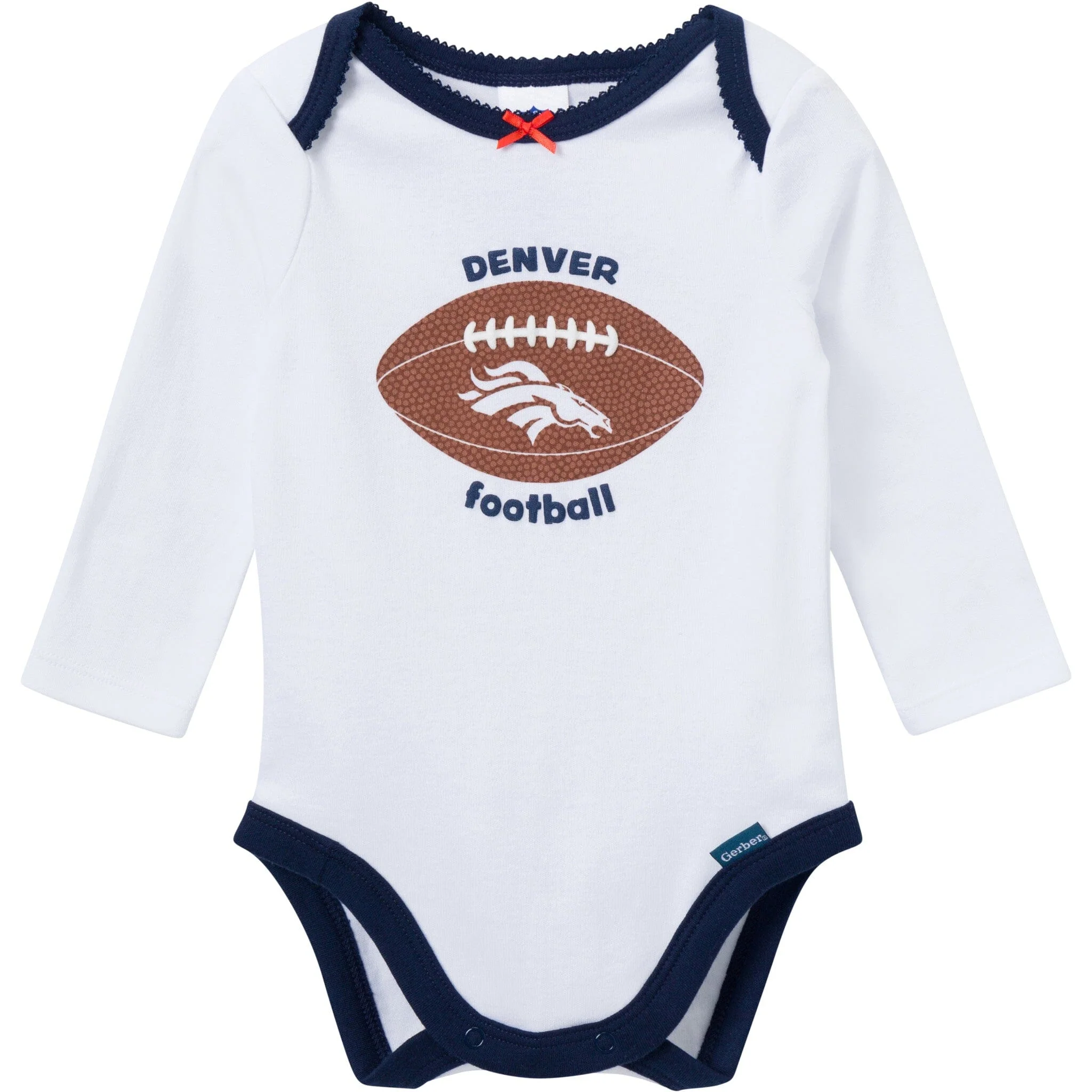 3-Piece Baby Girls Denver Broncos Bodysuit, Pants & Headband Set - Image 3