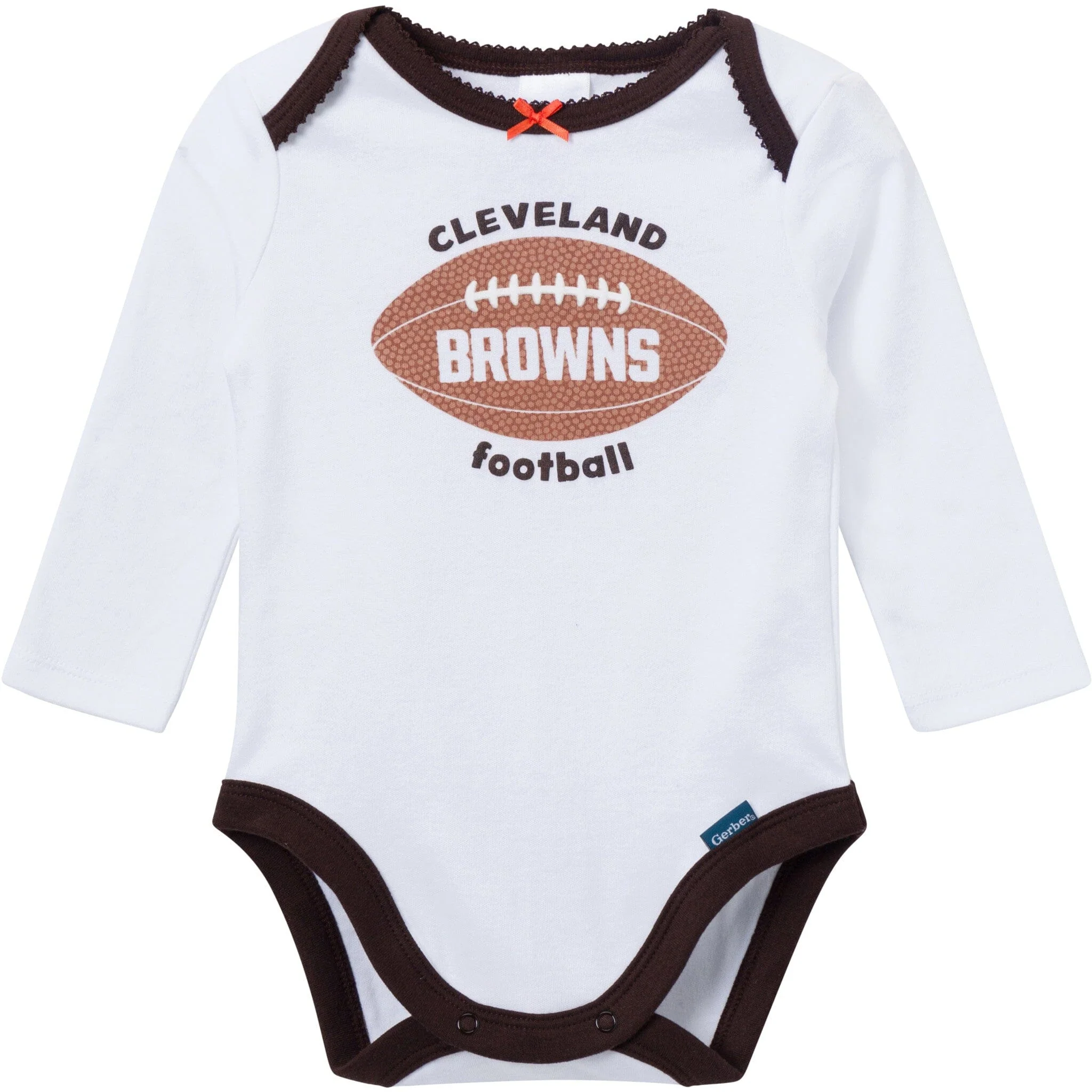 3-Piece Baby Girls Cleveland Browns Bodysuit, Pants & Headband Set - Image 3