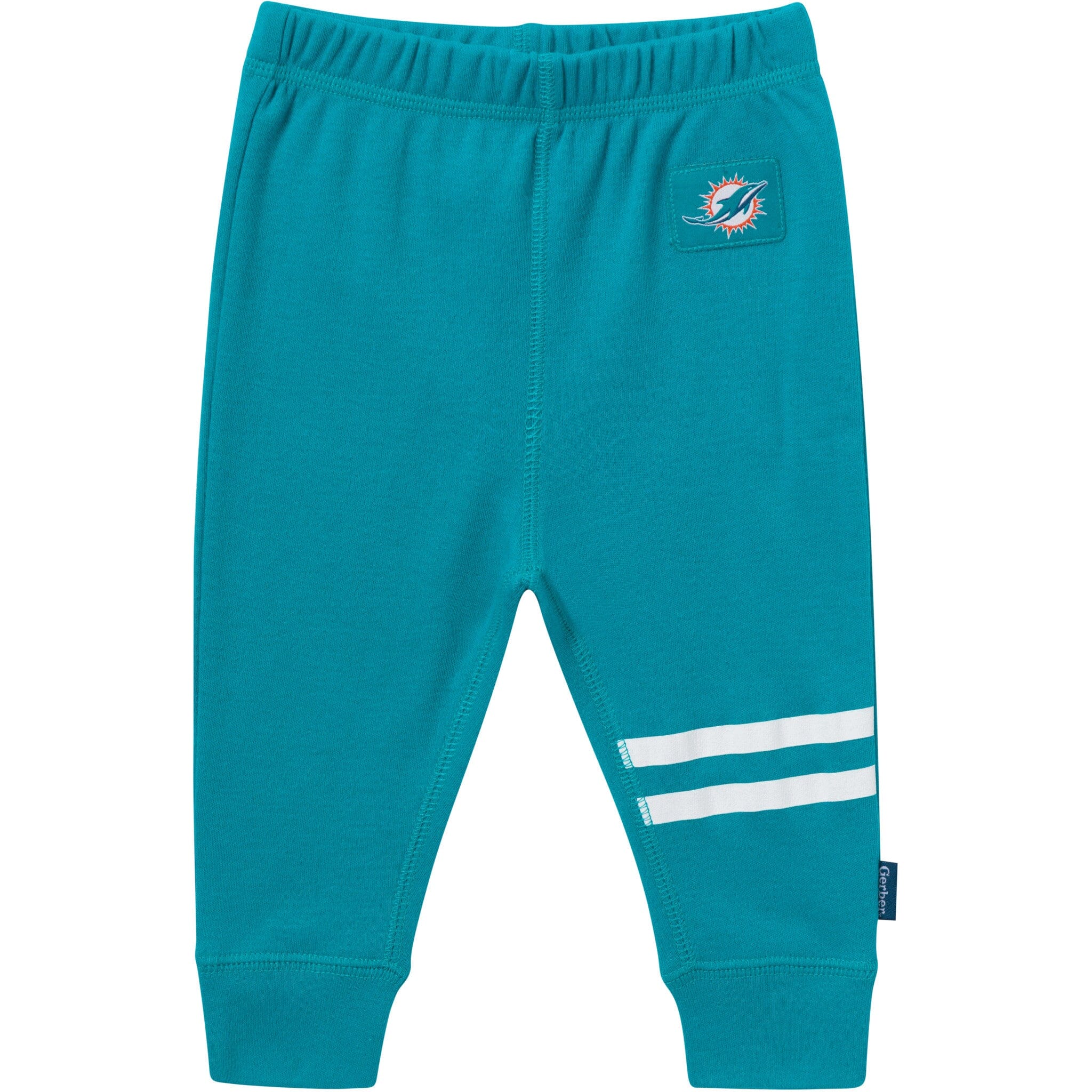 3-Piece Baby Girls Miami Dolphins Bodysuit, Pants & Headband Set - Image 4