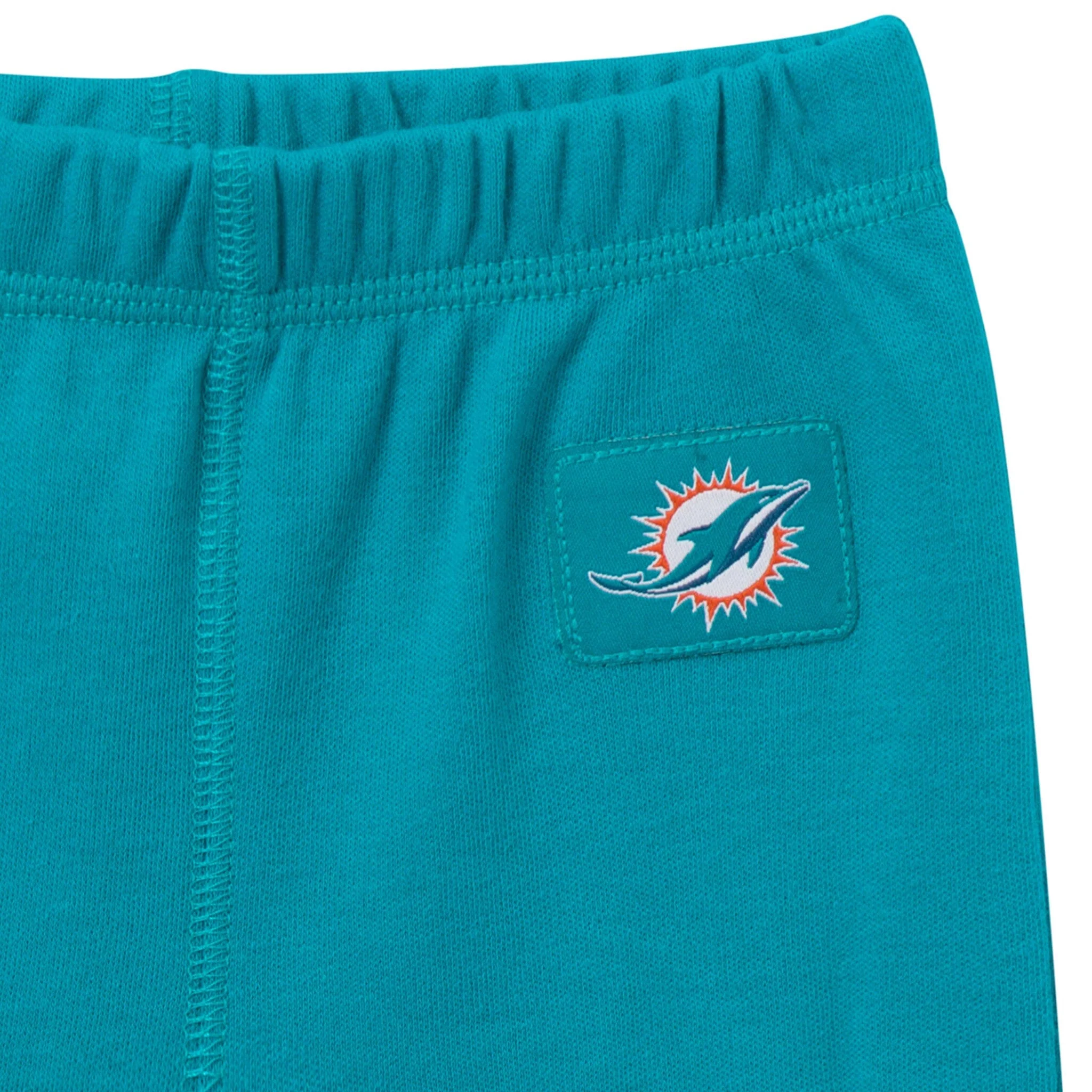 3-Piece Baby Girls Miami Dolphins Bodysuit, Pants & Headband Set - Image 5