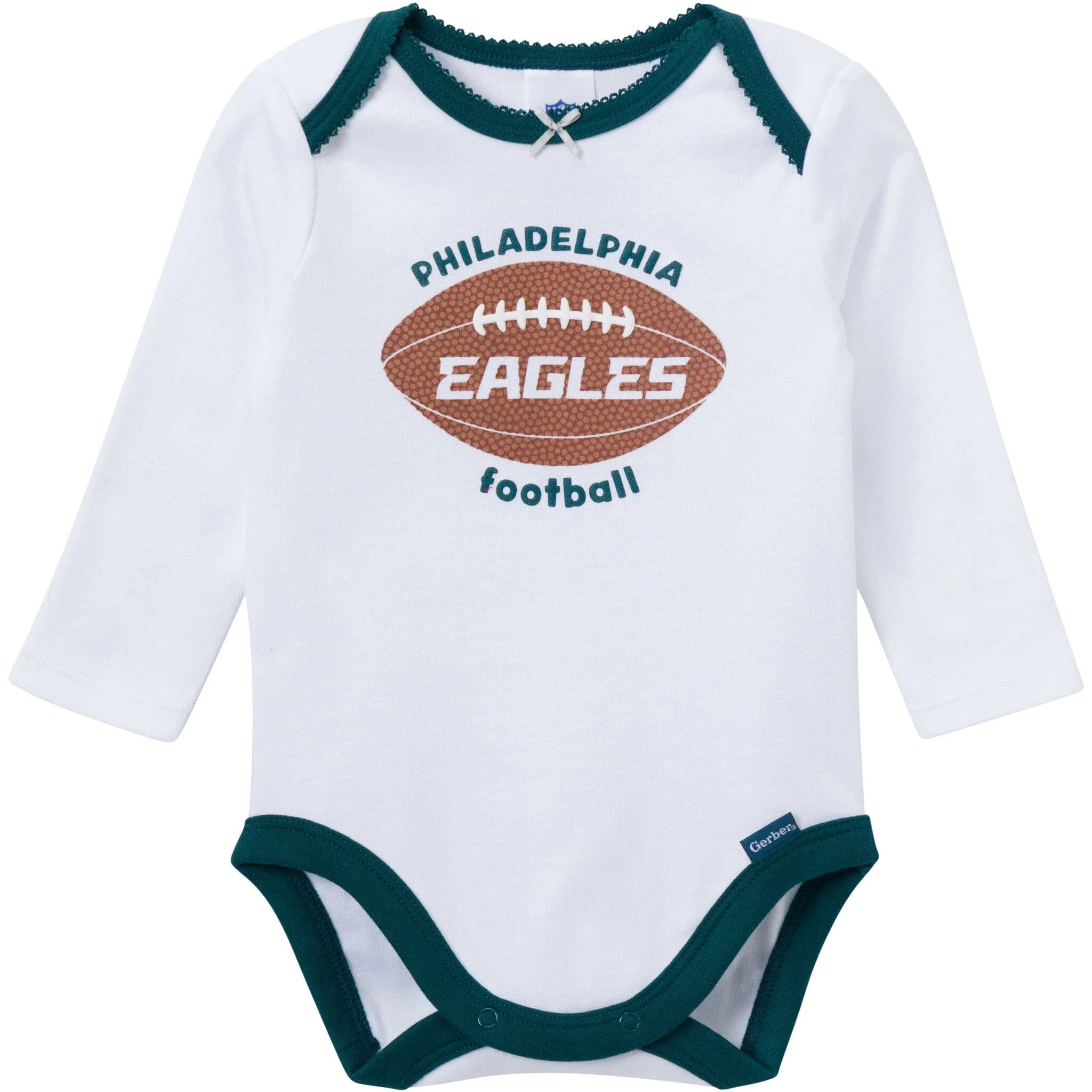 3-Piece Baby Girls Philadelphia Eagles Bodysuit, Pants & Headband Set - Image 3