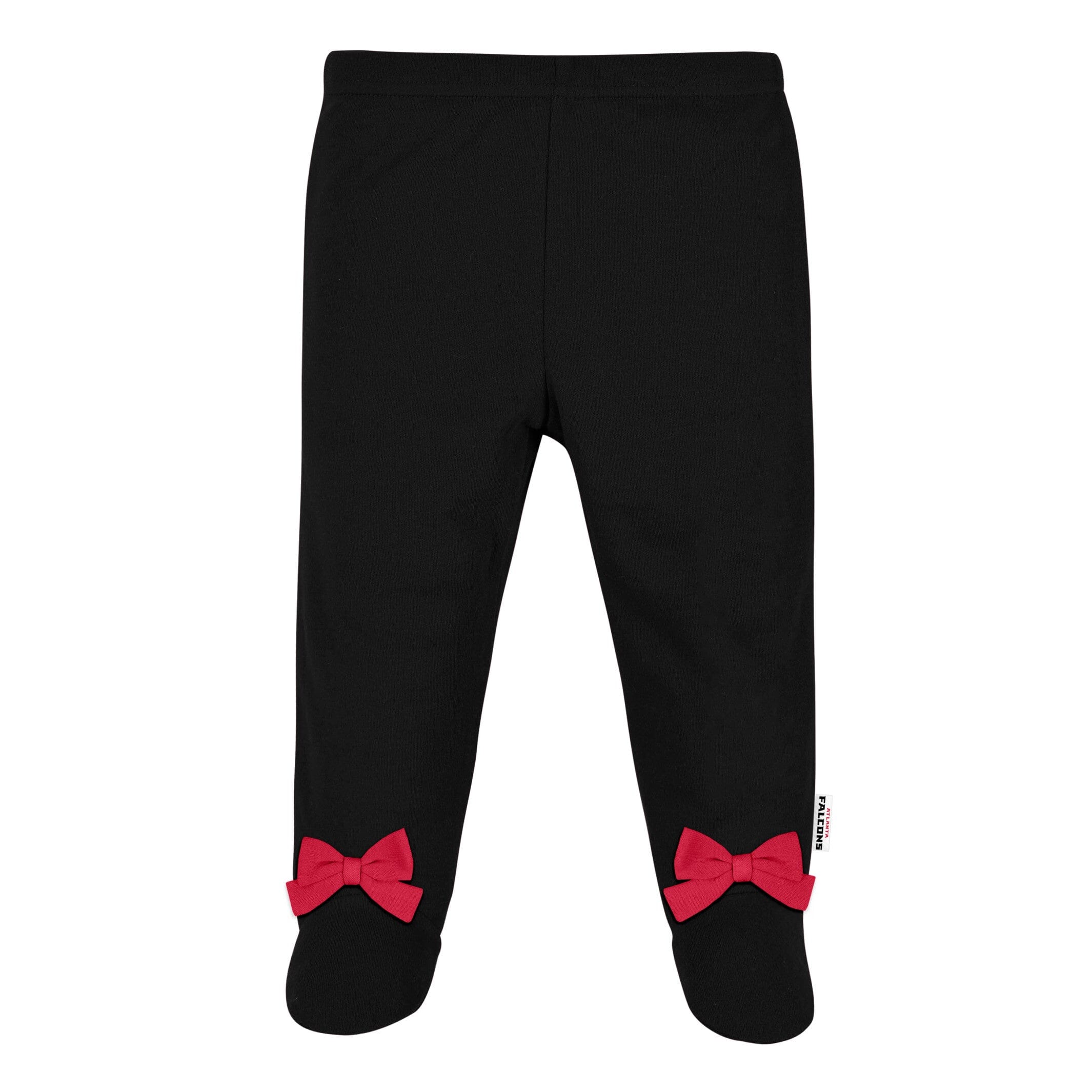 3-Piece Baby Girls Falcons Bodysuit, Footed Pant, & Cap Set - Image 4