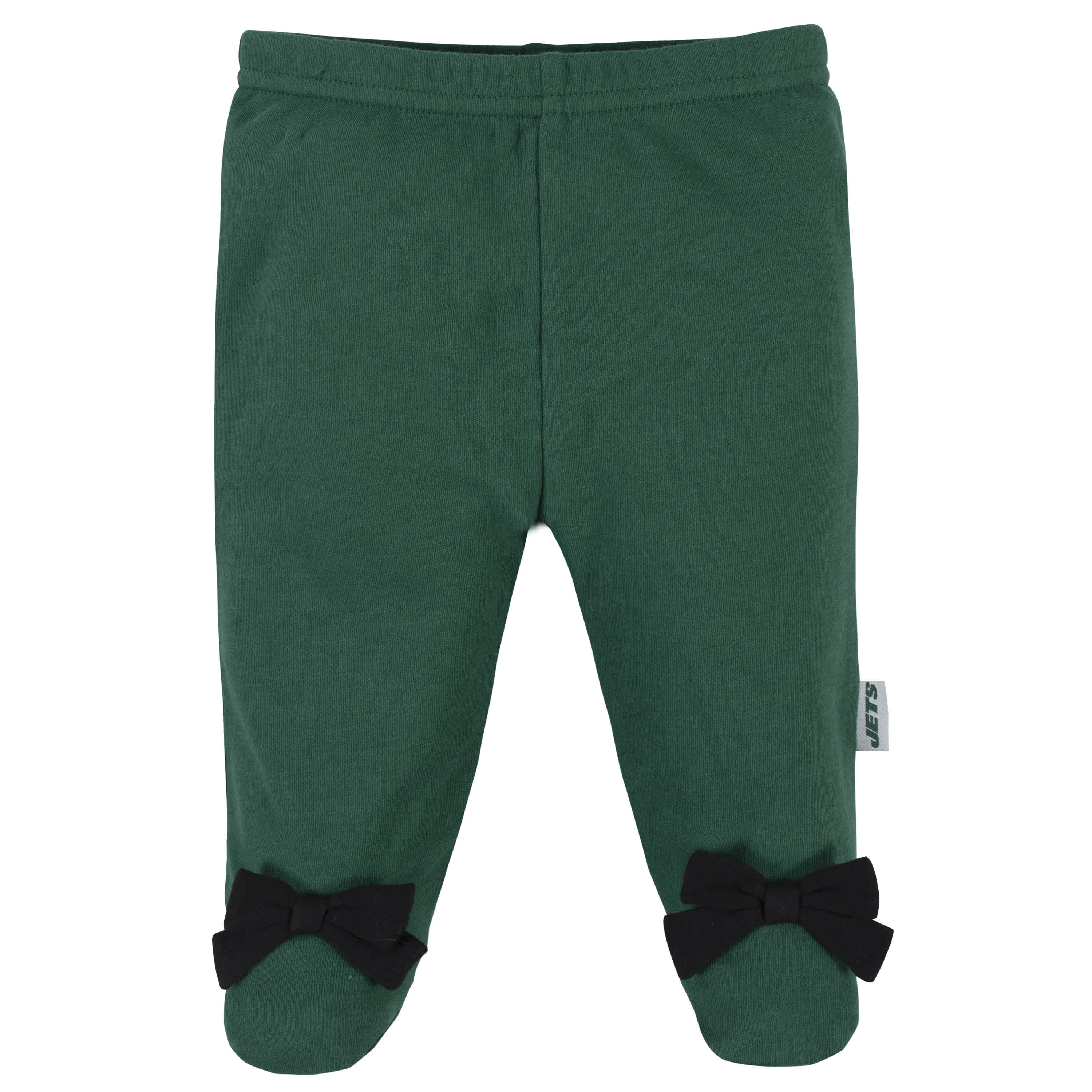 3-Piece Baby Girls New York Jets Bodysuit, Footed Pant, and Cap Set - Image 3