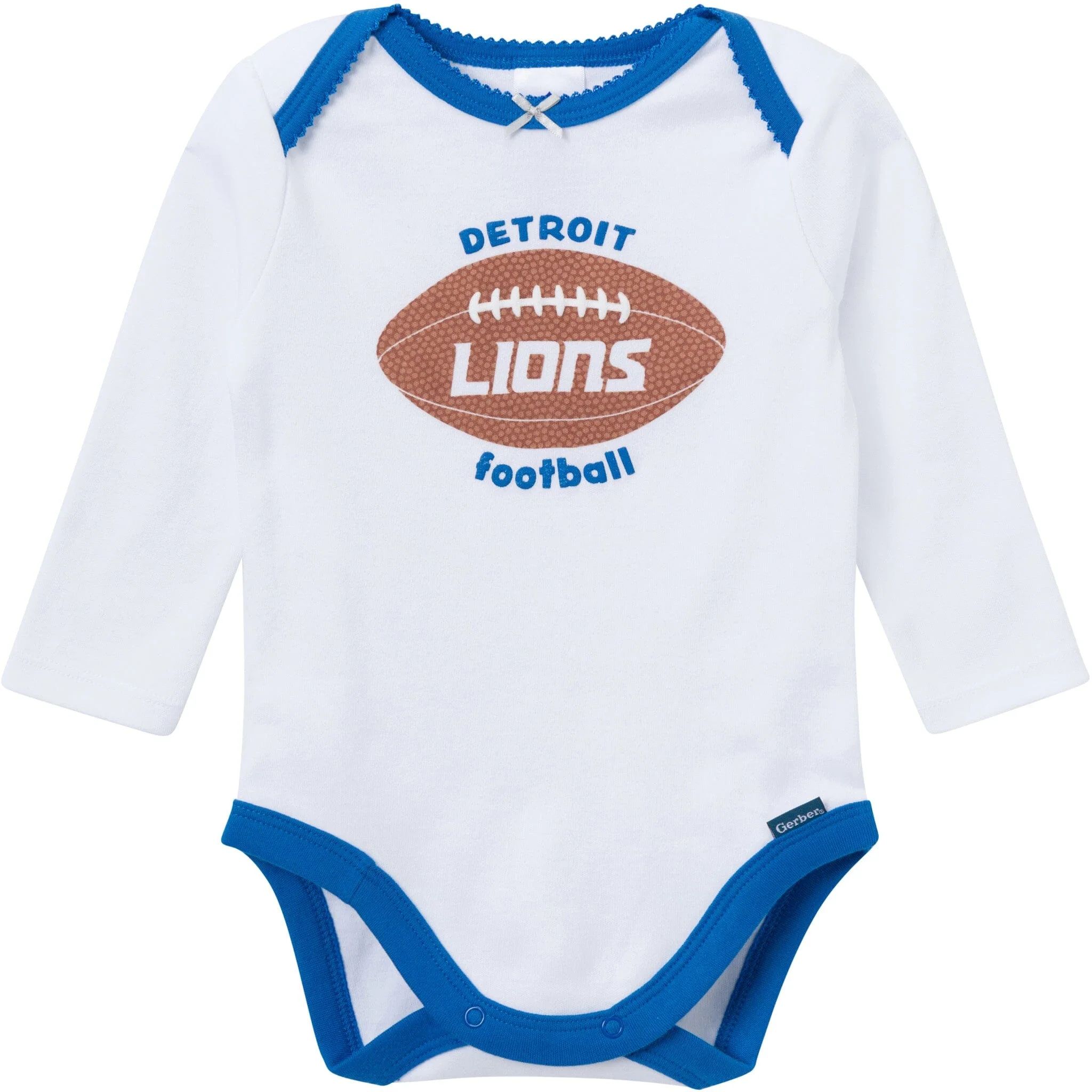 3-Piece Baby Girls Detroit Lions Bodysuit, Pants & Headband Set - Image 3