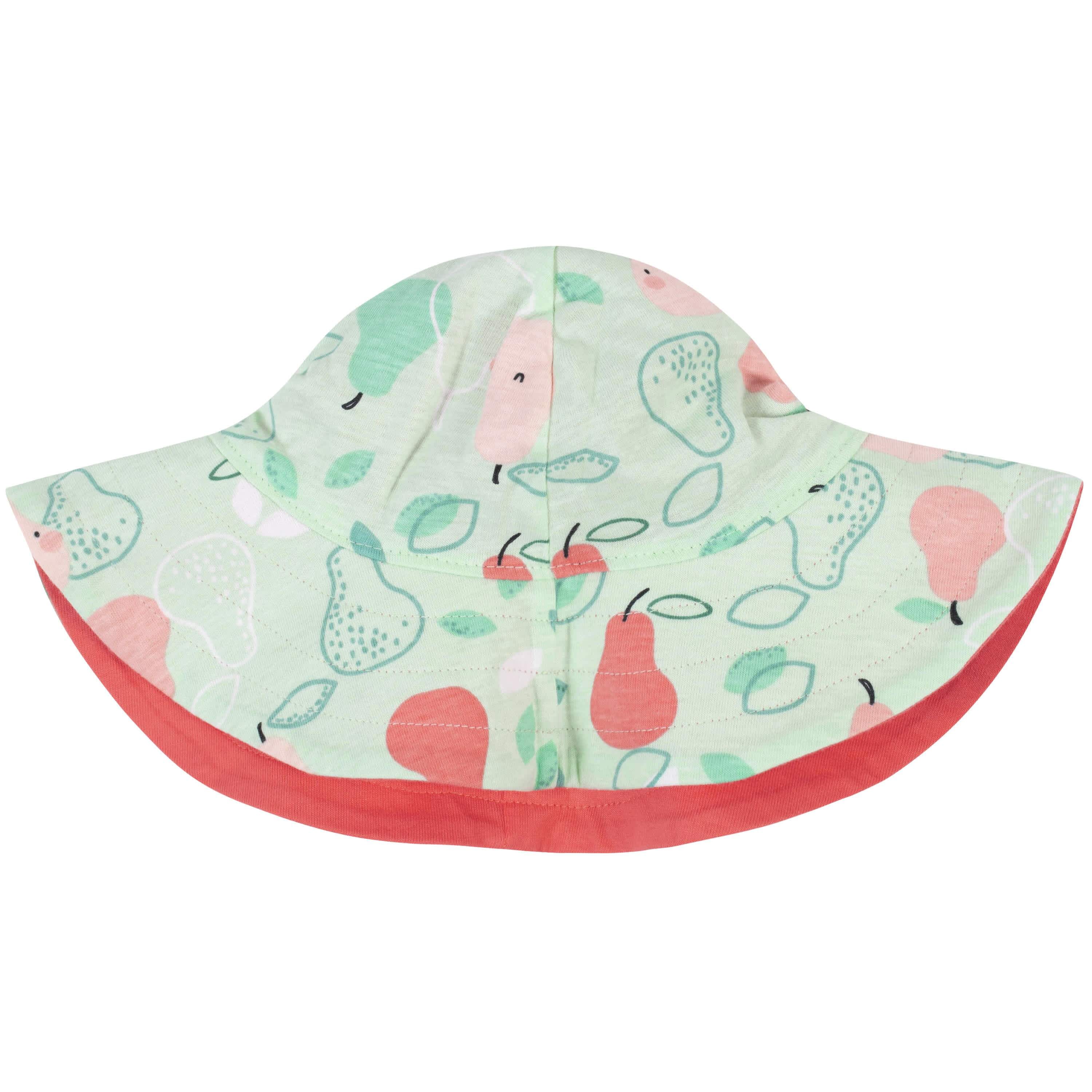3-Piece Toddler Girls Pear Dress, Diaper Cover & Sun Hat Set, 5T - Image 5