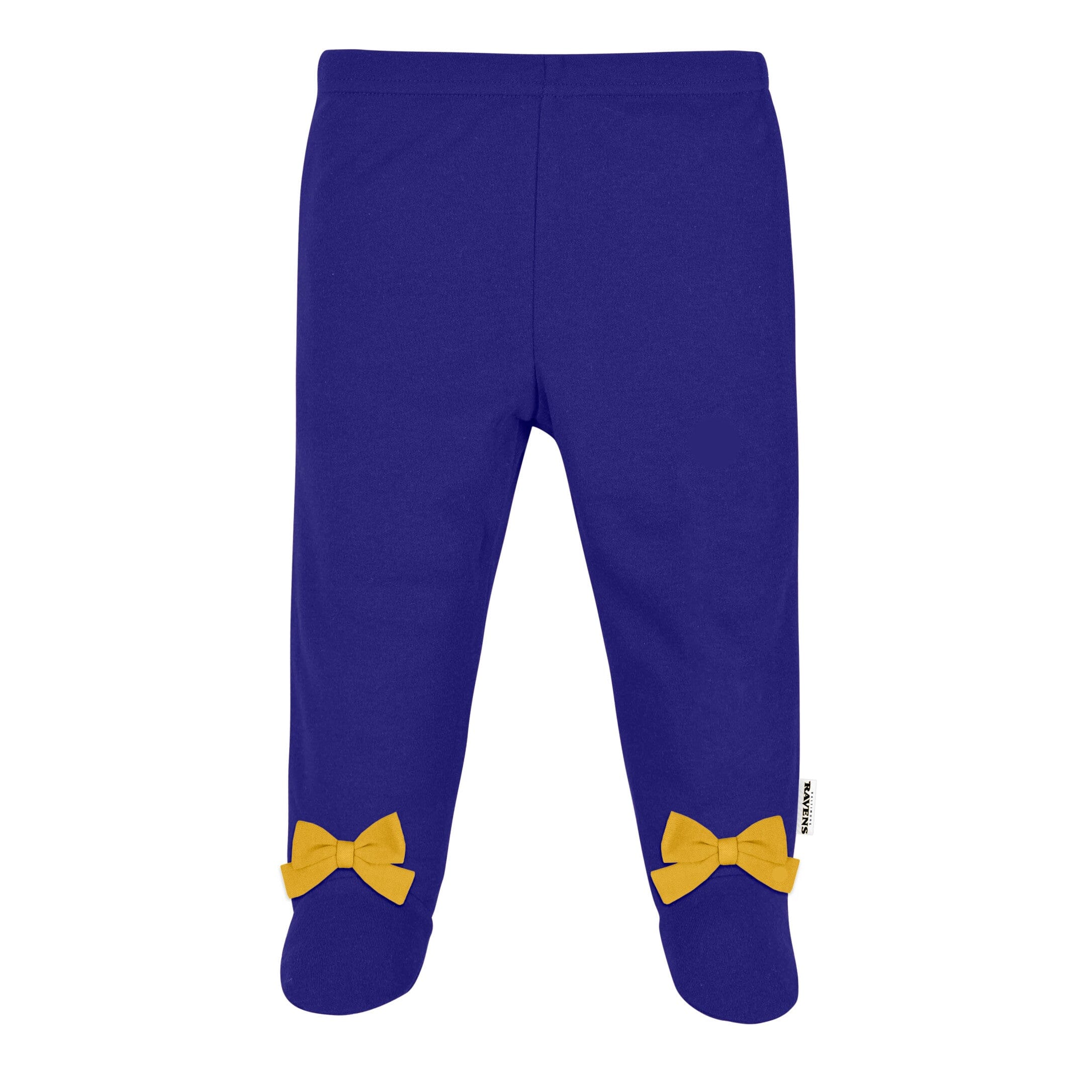 3-Piece Baby Girls Baltimore Ravens Bodysuit, Footed Pant, & Cap Set - Image 3