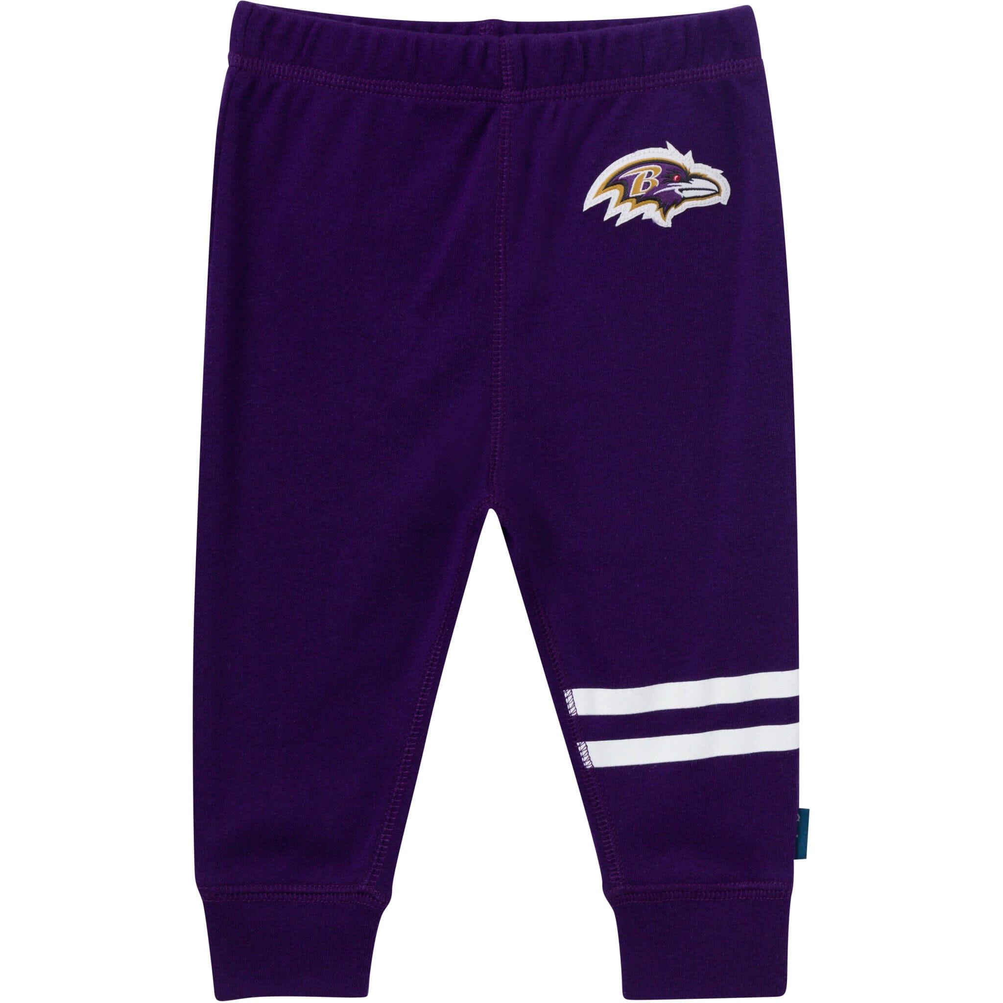 3-Piece Baby Girls Baltimore Ravens Bodysuit, Pants & Headband Set - Image 3