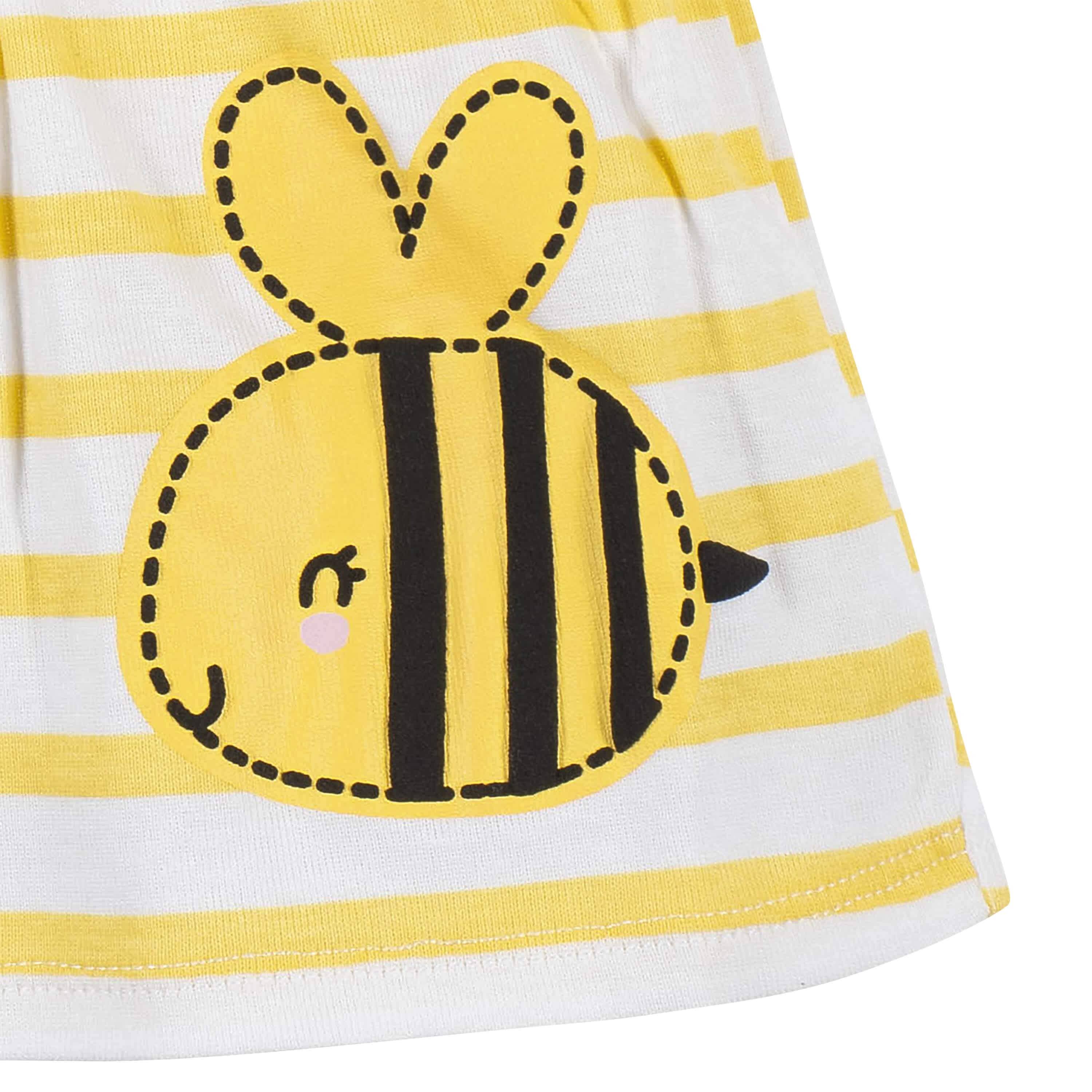 3-Piece Toddler Girls Bee Garden Dress Set, 5T - Image 2