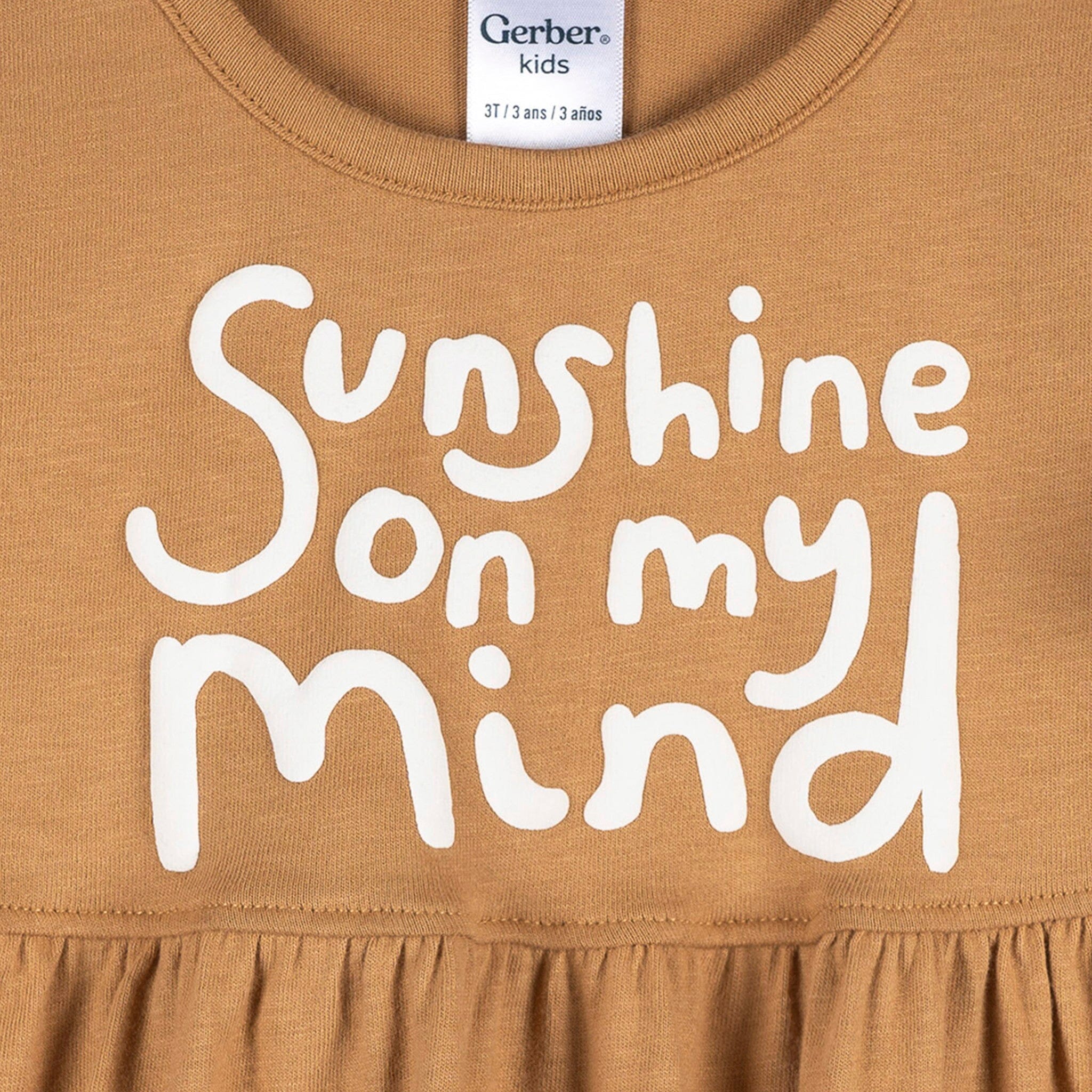 3-Piece Infant & Toddler Girls Daisy Sunshine T-Shirts & Shorts - Image 3