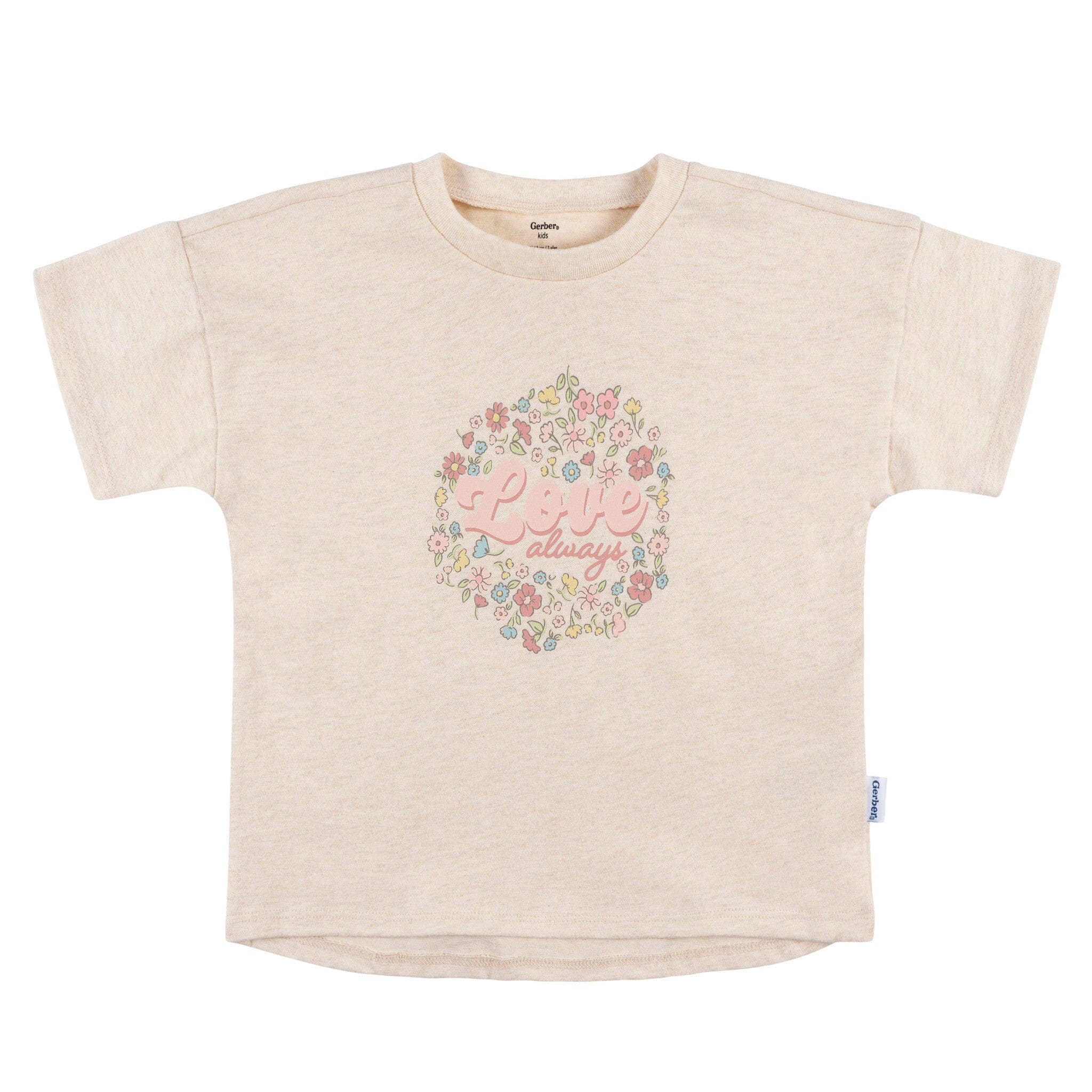 3-Piece Infant & Toddler Girls Pink Floral Shirts and Shorts Set - Image 7