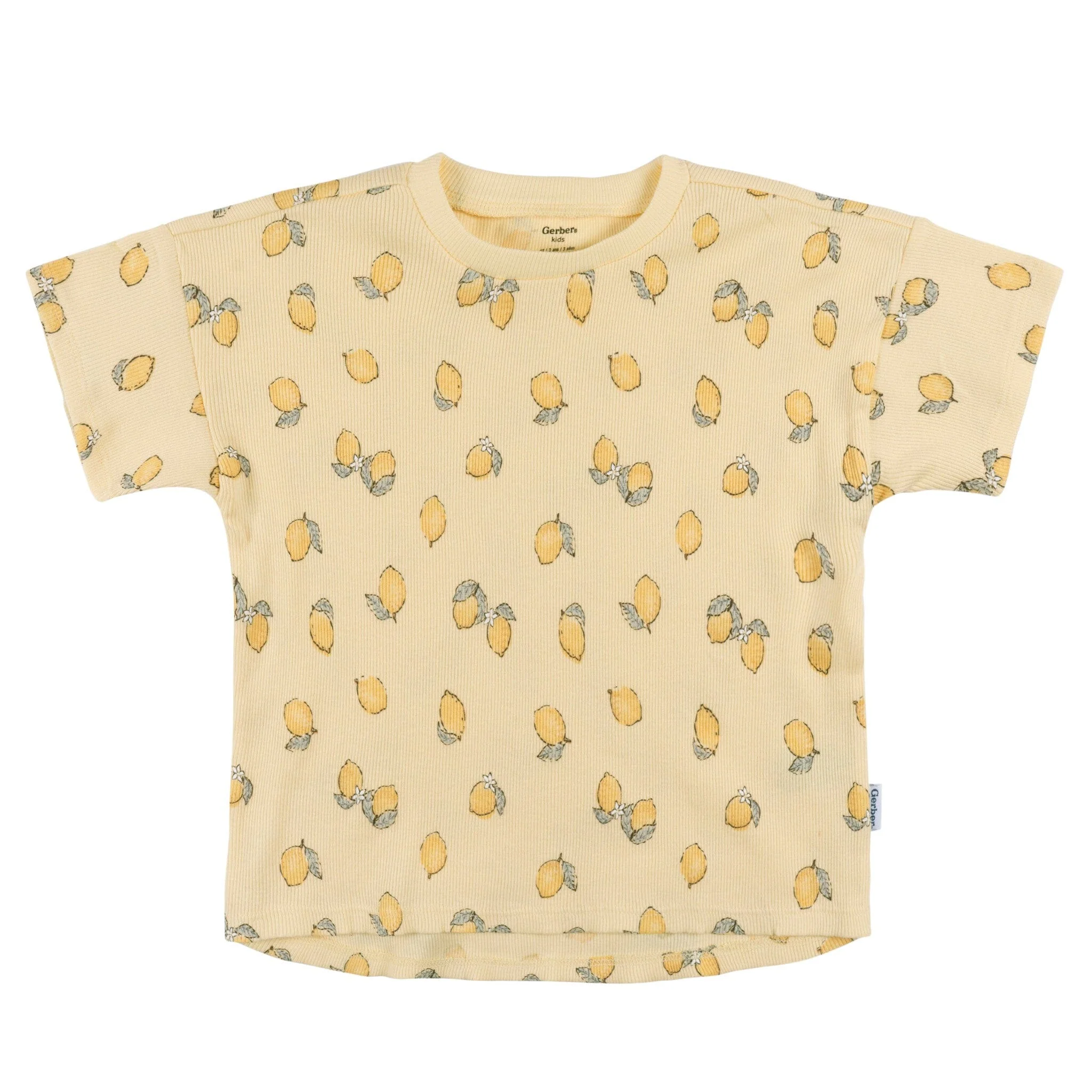 3-Piece Infant & Toddler Girls Lemons Shirts and Shorts Set - Image 9