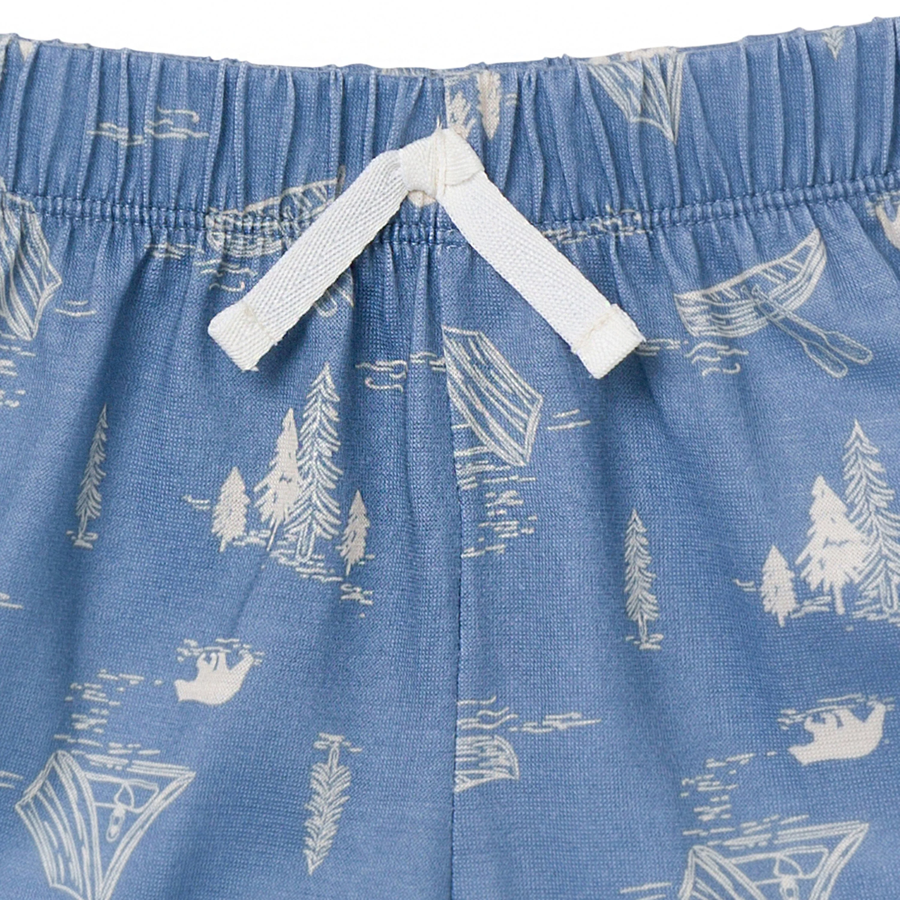 3-Piece Toddler Boys Bear T-Shirt, Shorts & Pants Pajama Set - Image 6