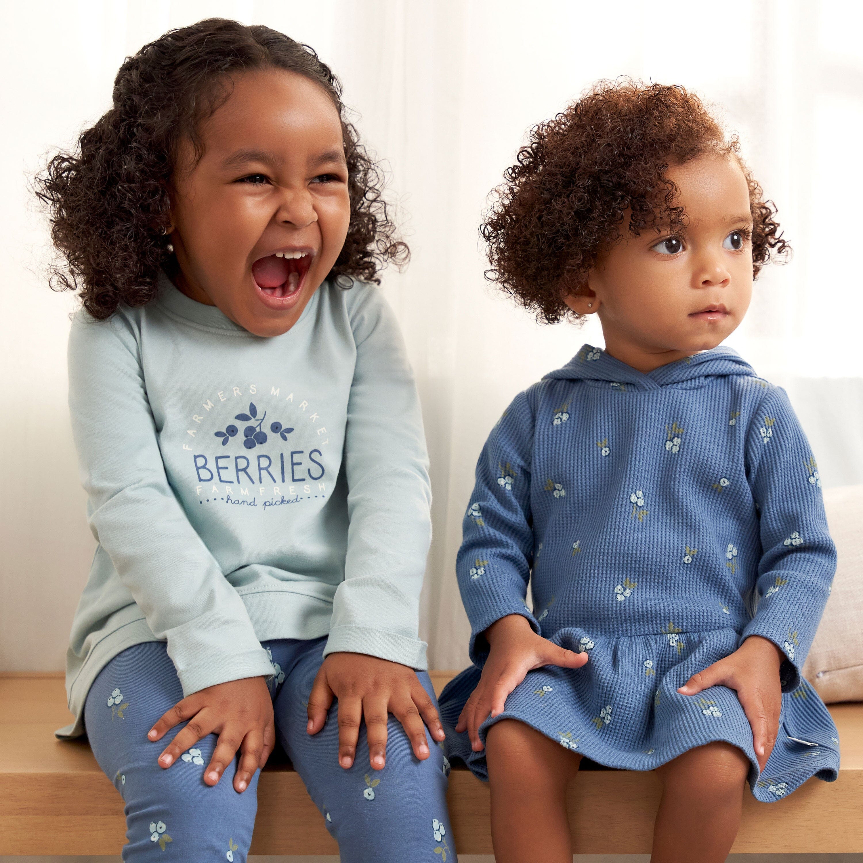 3-Piece Toddler Girls Blueberries Tunics and Leggings Set - Image 3
