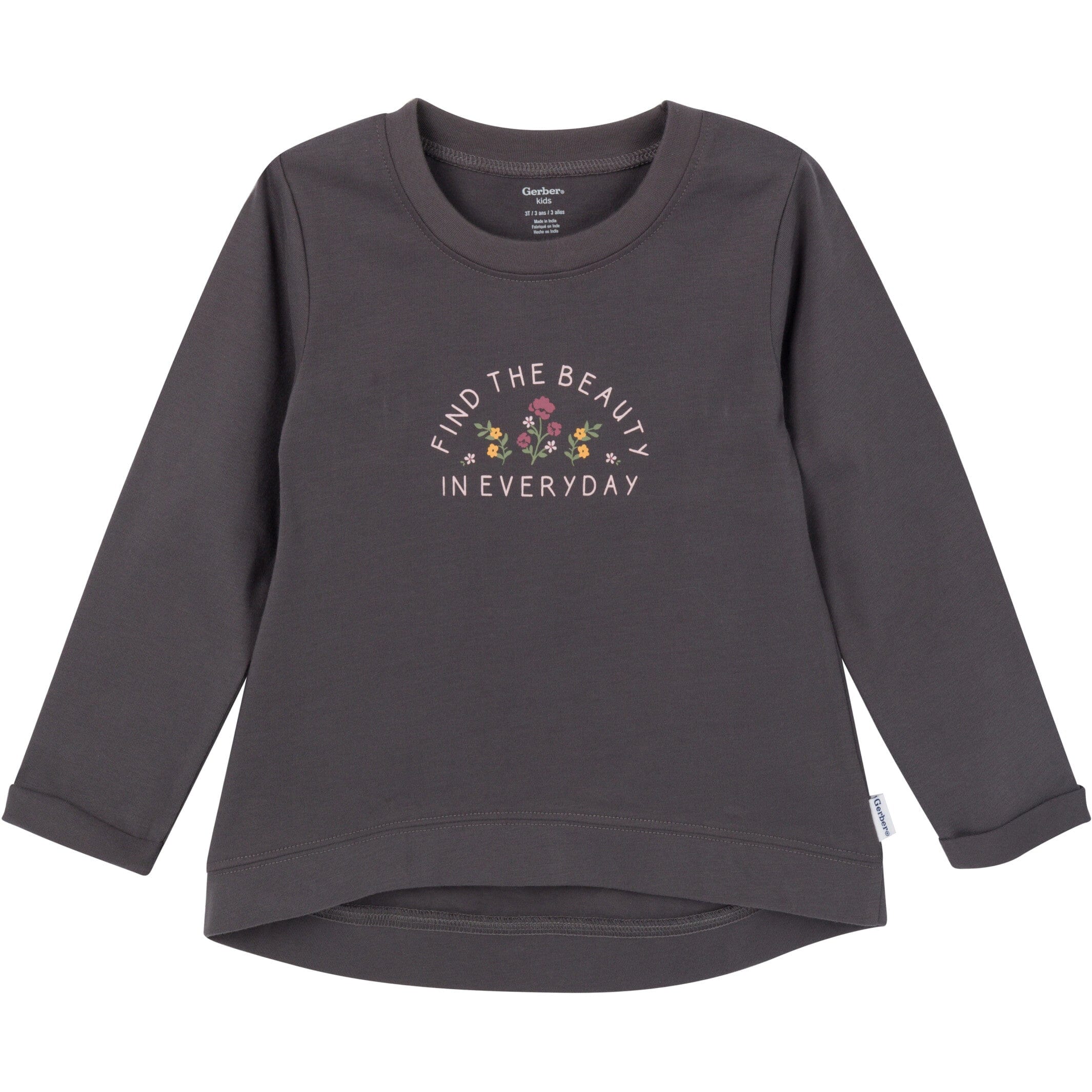 3-Piece Toddler Girls Brown/Violet Tunics and Leggings - Image 5