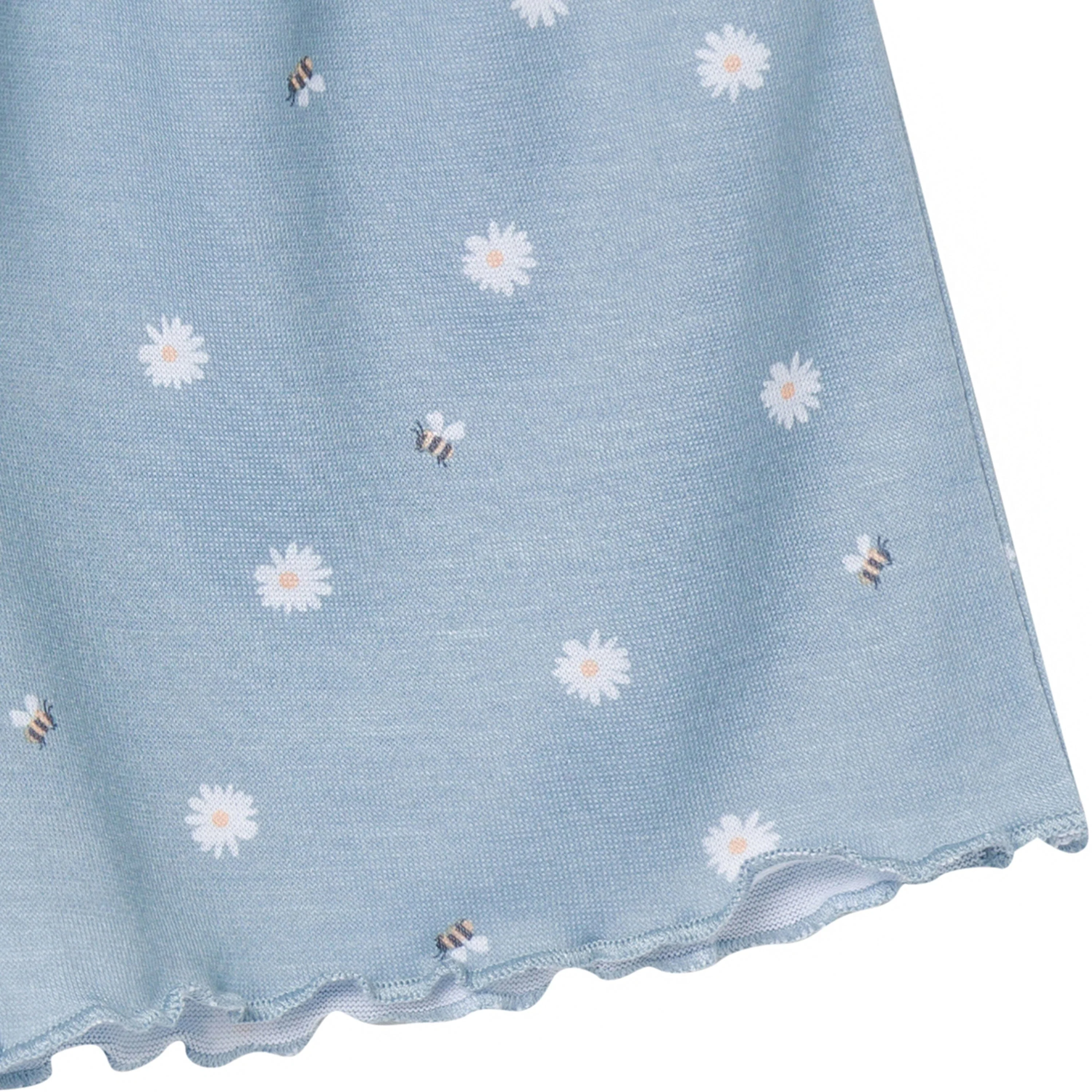 3-Piece Toddler Girls Daisies T-Shirt, Shorts & Pants Pajama Set - Image 7