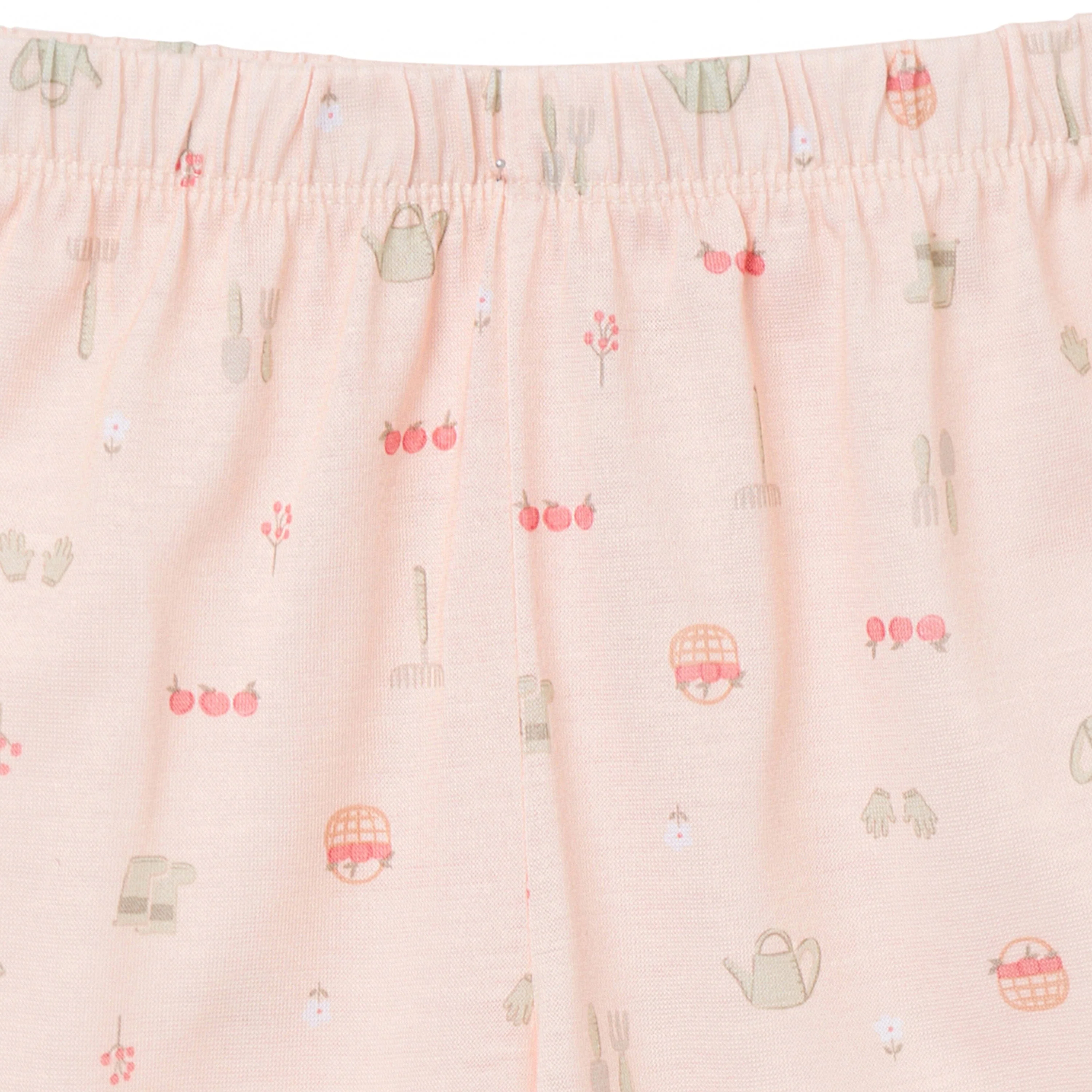 3-Piece Toddler Girls Gardening T-Shirt, Shorts & Pants Pajama Set - Image 10