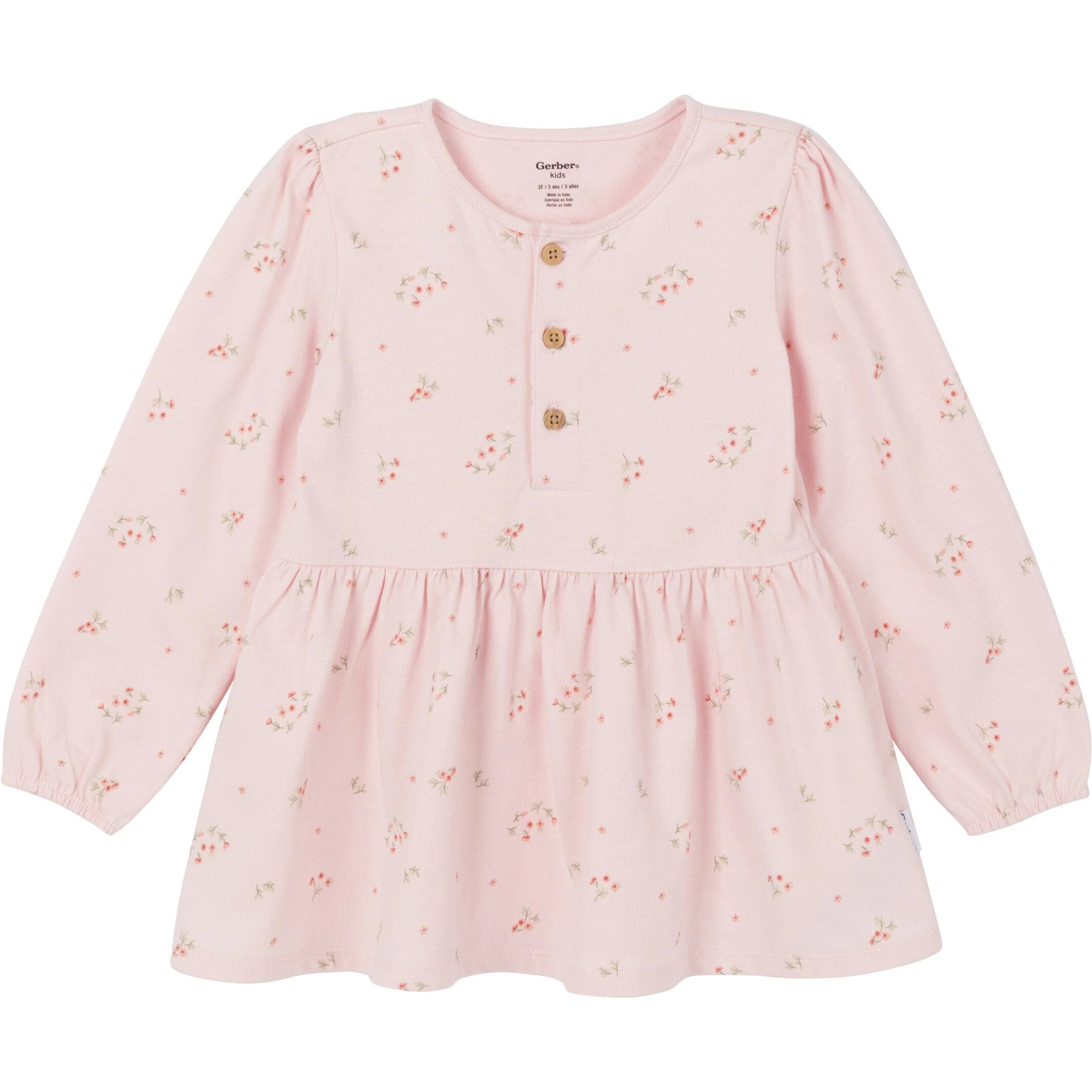 3-Piece Toddler Girls Pink Tunics and Leggings - Image 2