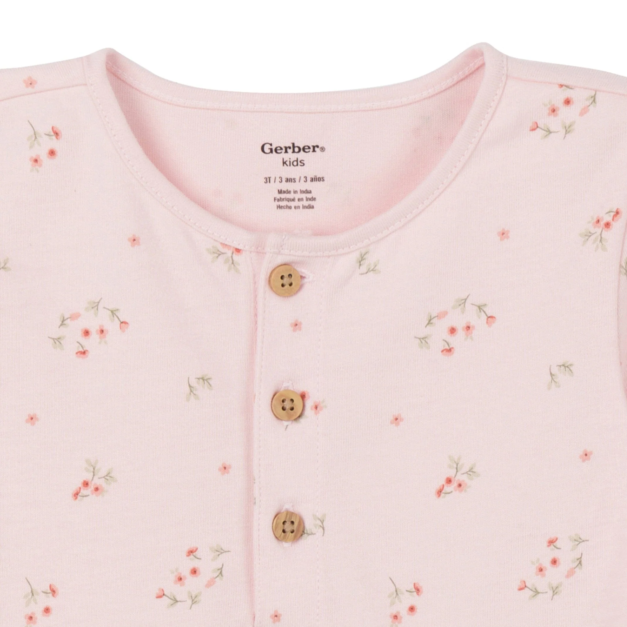 3-Piece Toddler Girls Pink Tunics and Leggings - Image 3