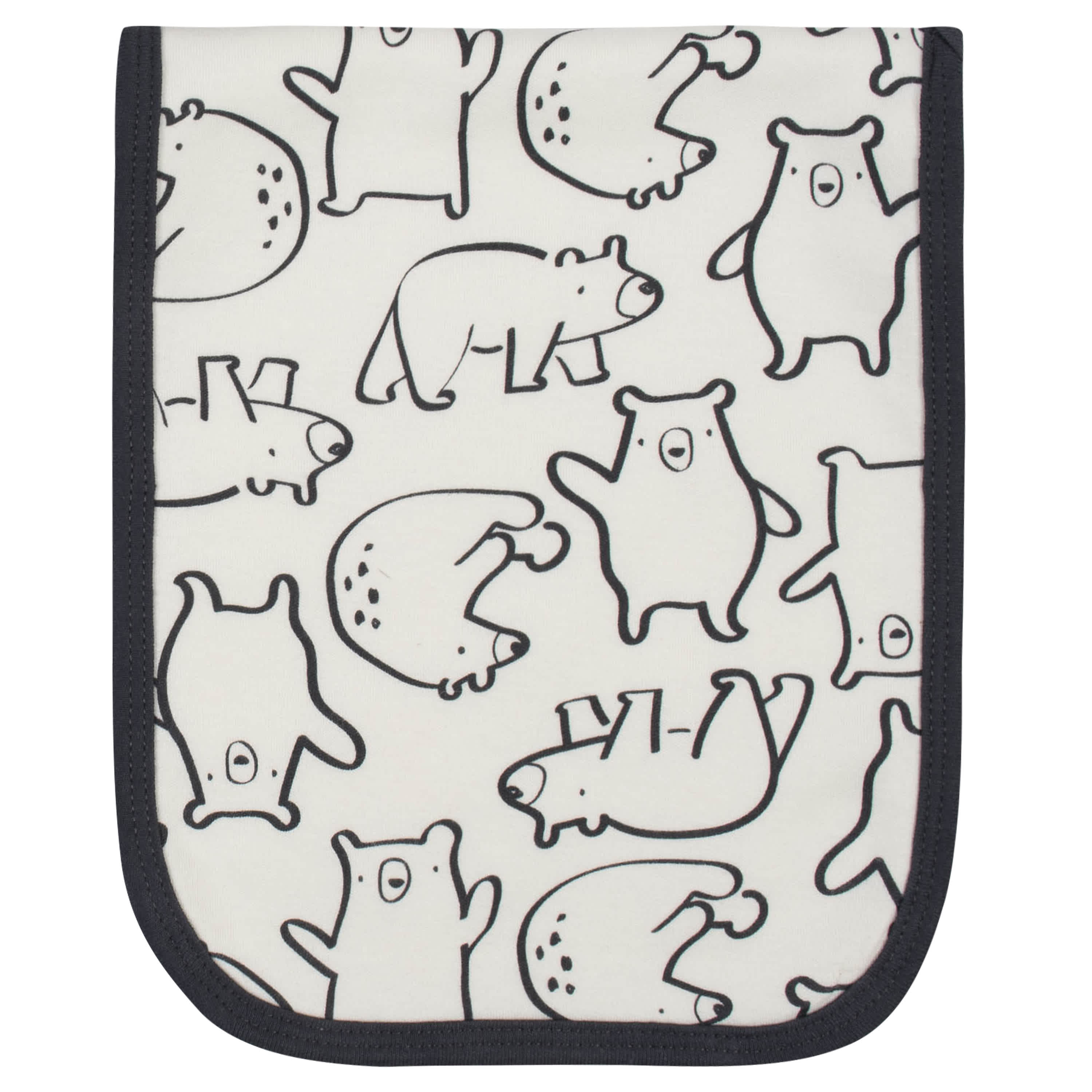 4-Pack Baby Boys Bear Terry Burpcloths - Image 2