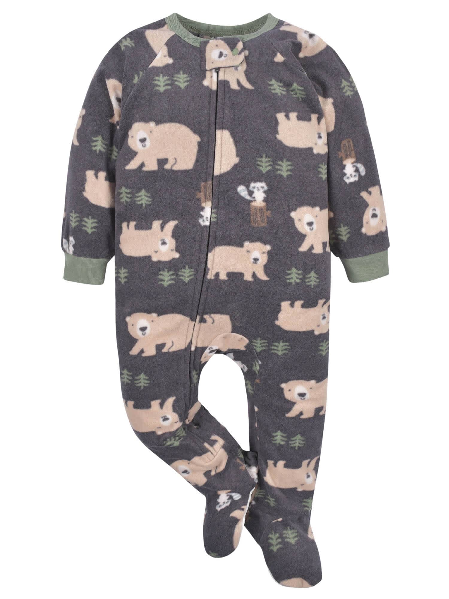 4-Pack Baby & Toddler Boys Buffalo & Bears Fleece Pajamas - Image 13