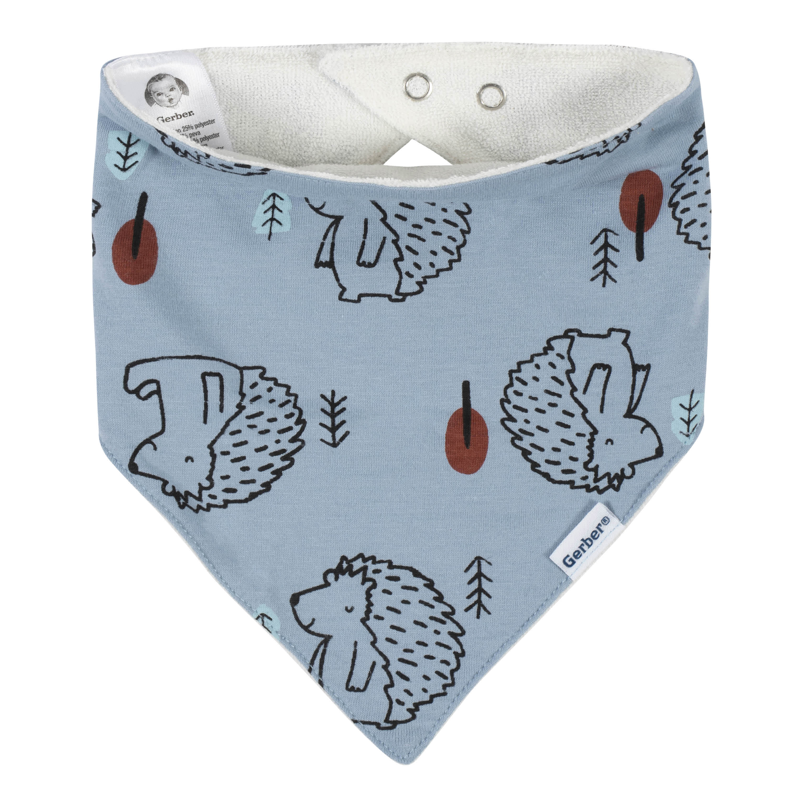 4-Pack Baby Boys Fox Bandana Bibs - Image 2