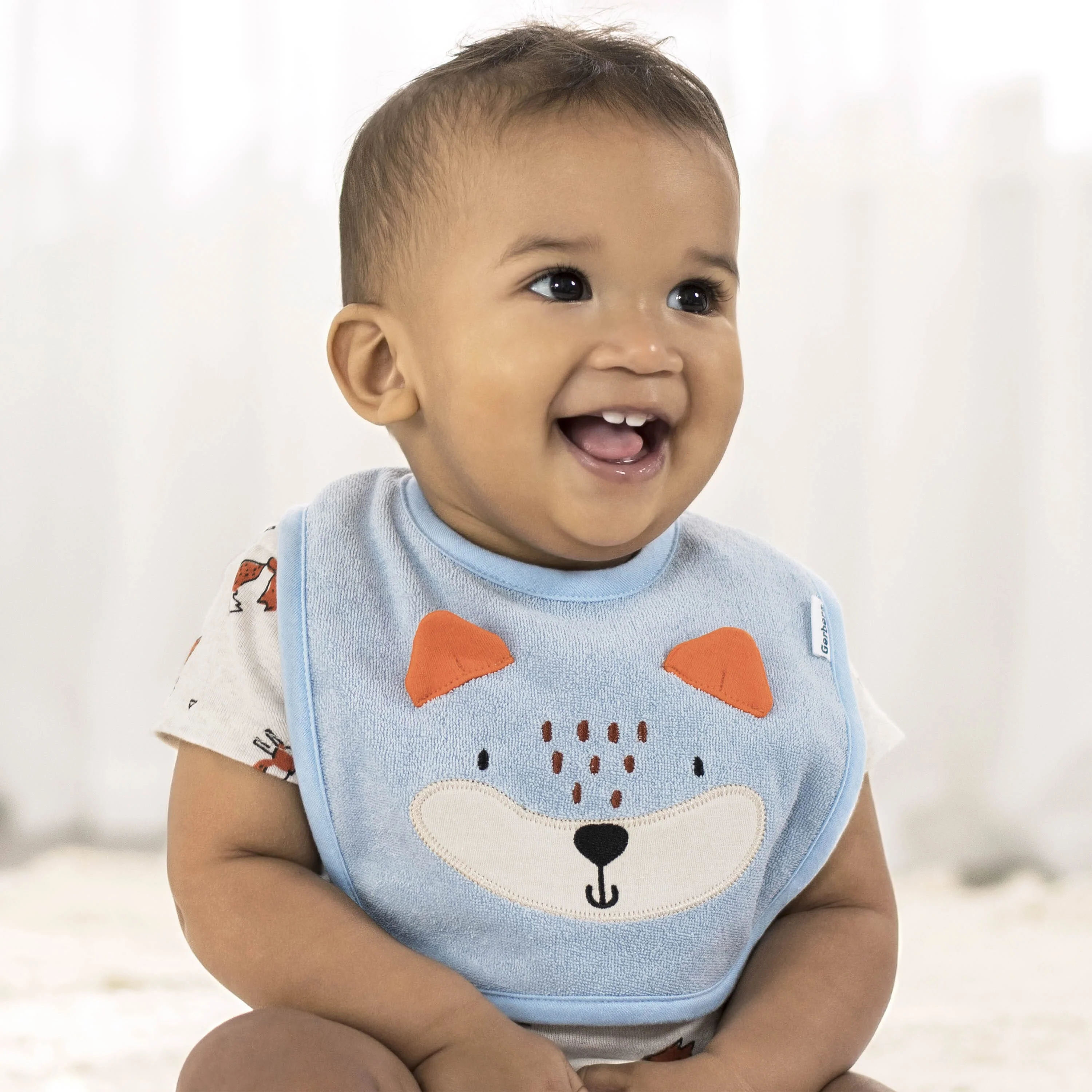 4-Pack Baby Boys Fox Bibs - Image 2