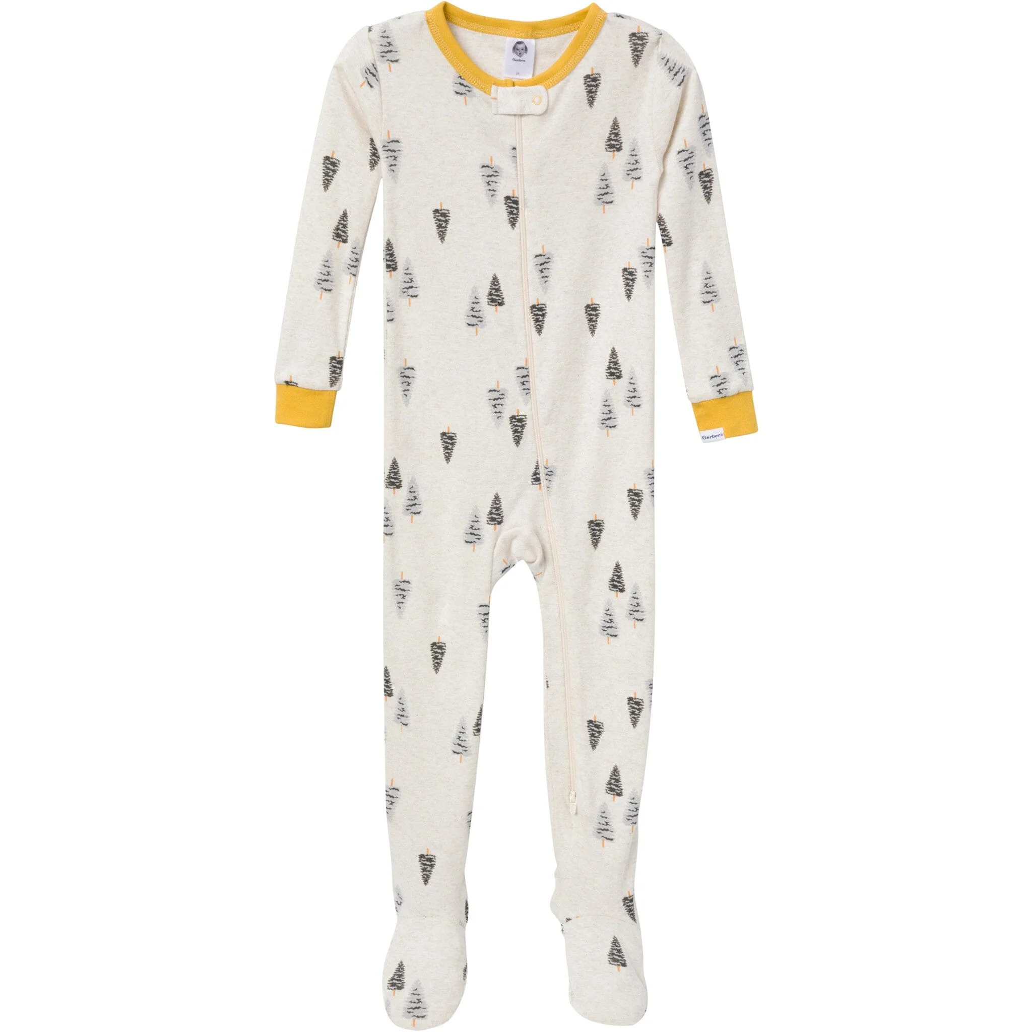 4-Pack Baby & Toddler Boys Moose Snug Fit Footed Pajamas - Image 4