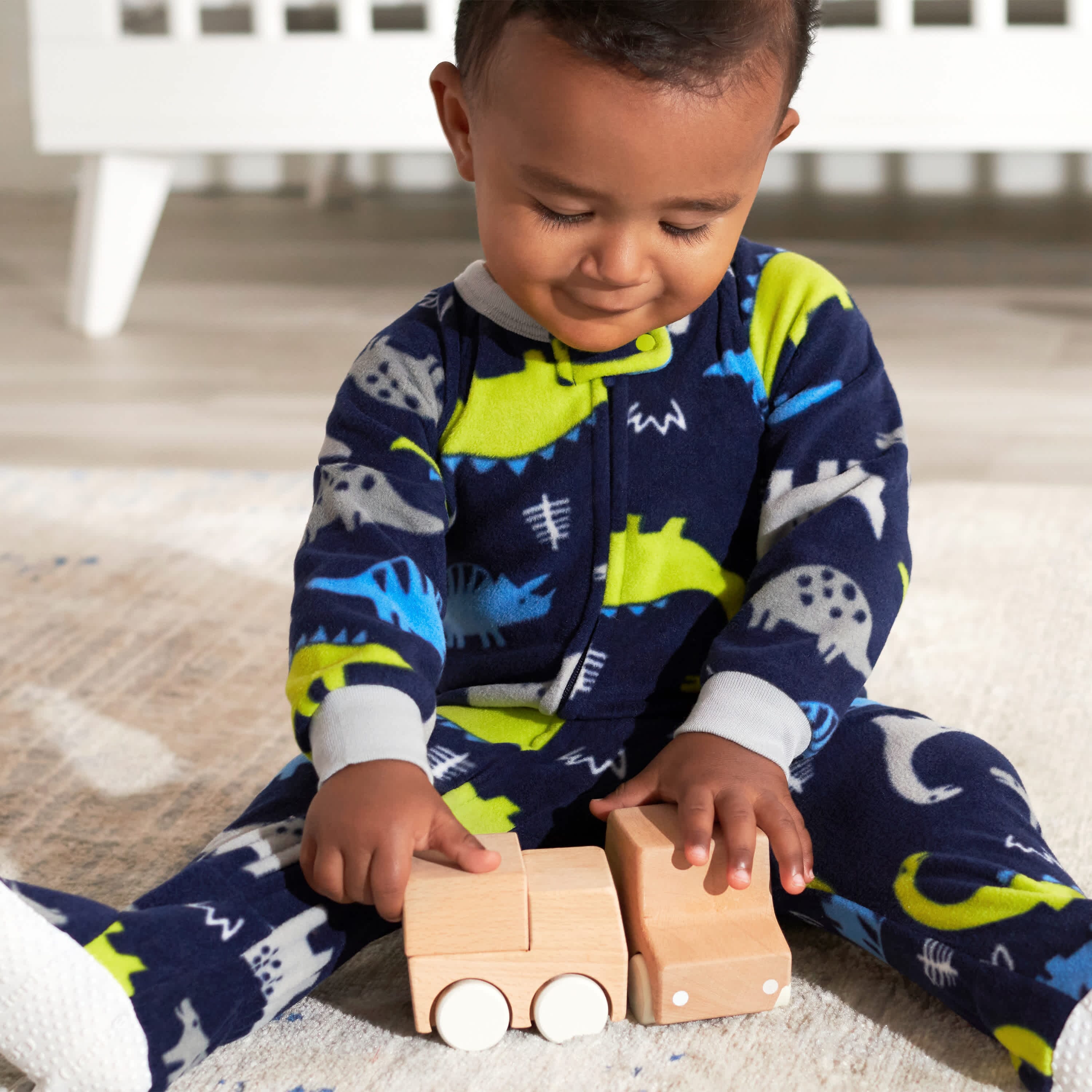 4-Pack Baby & Toddler Boys Space & Dinos Fleece Pajamas - Image 2