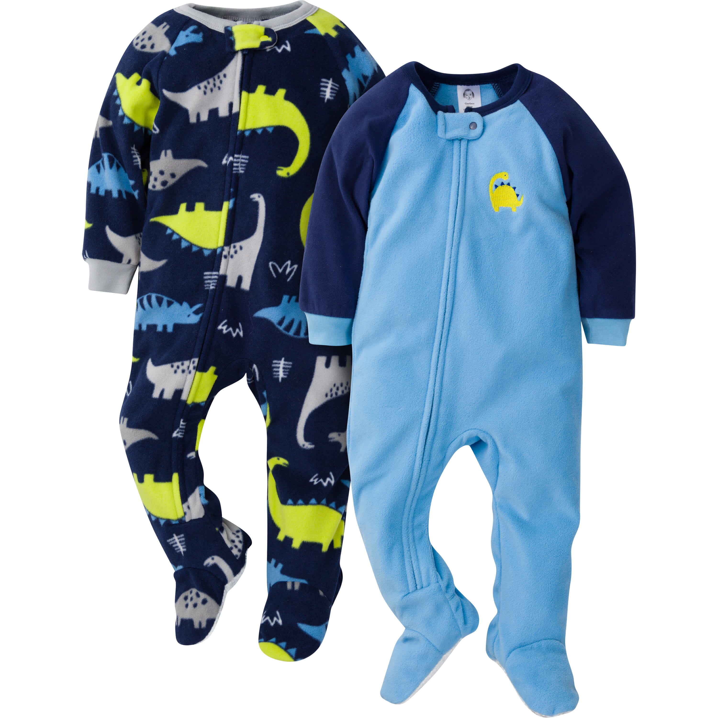 4-Pack Baby & Toddler Boys Space & Dinos Fleece Pajamas - Image 4