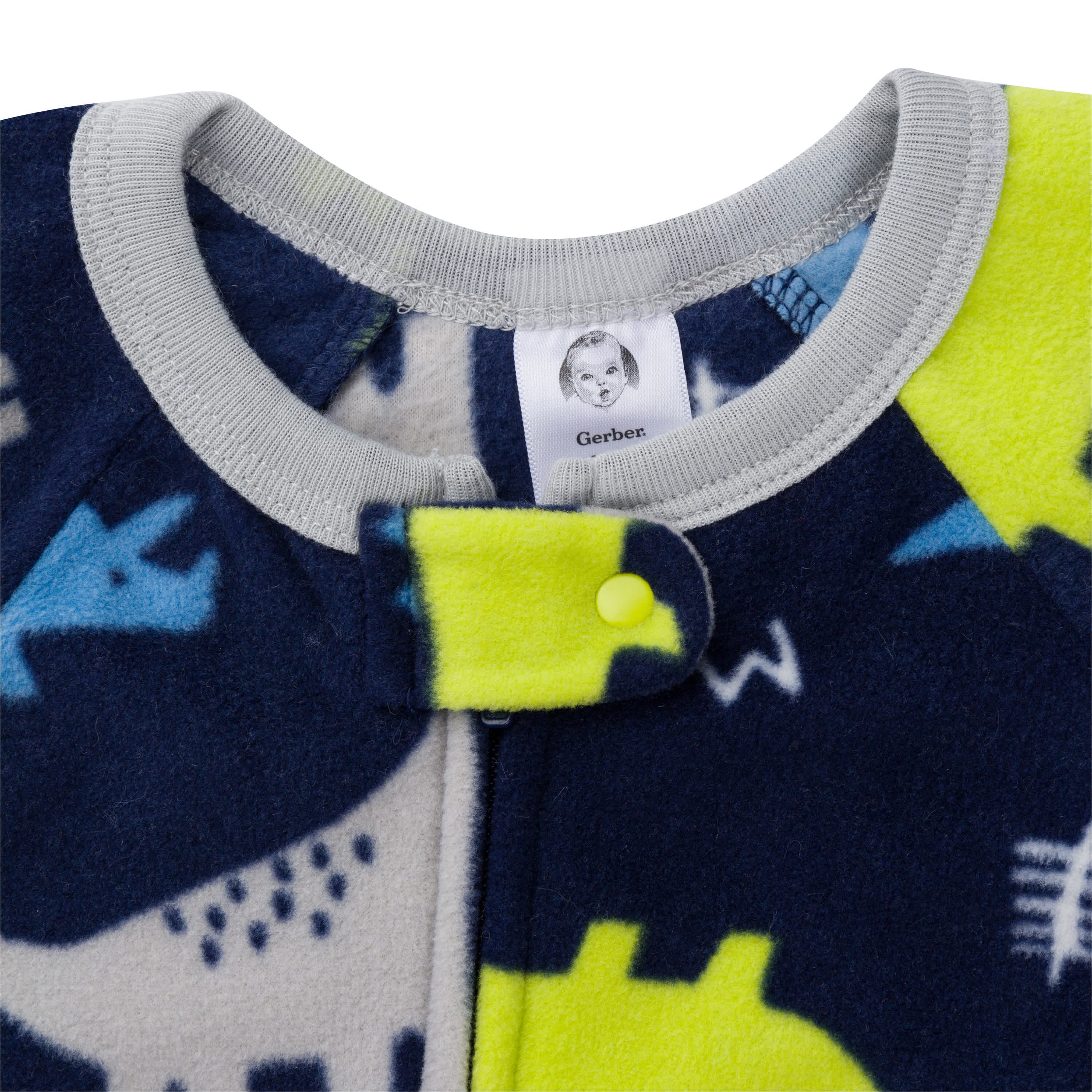 4-Pack Baby & Toddler Boys Space & Dinos Fleece Pajamas - Image 7