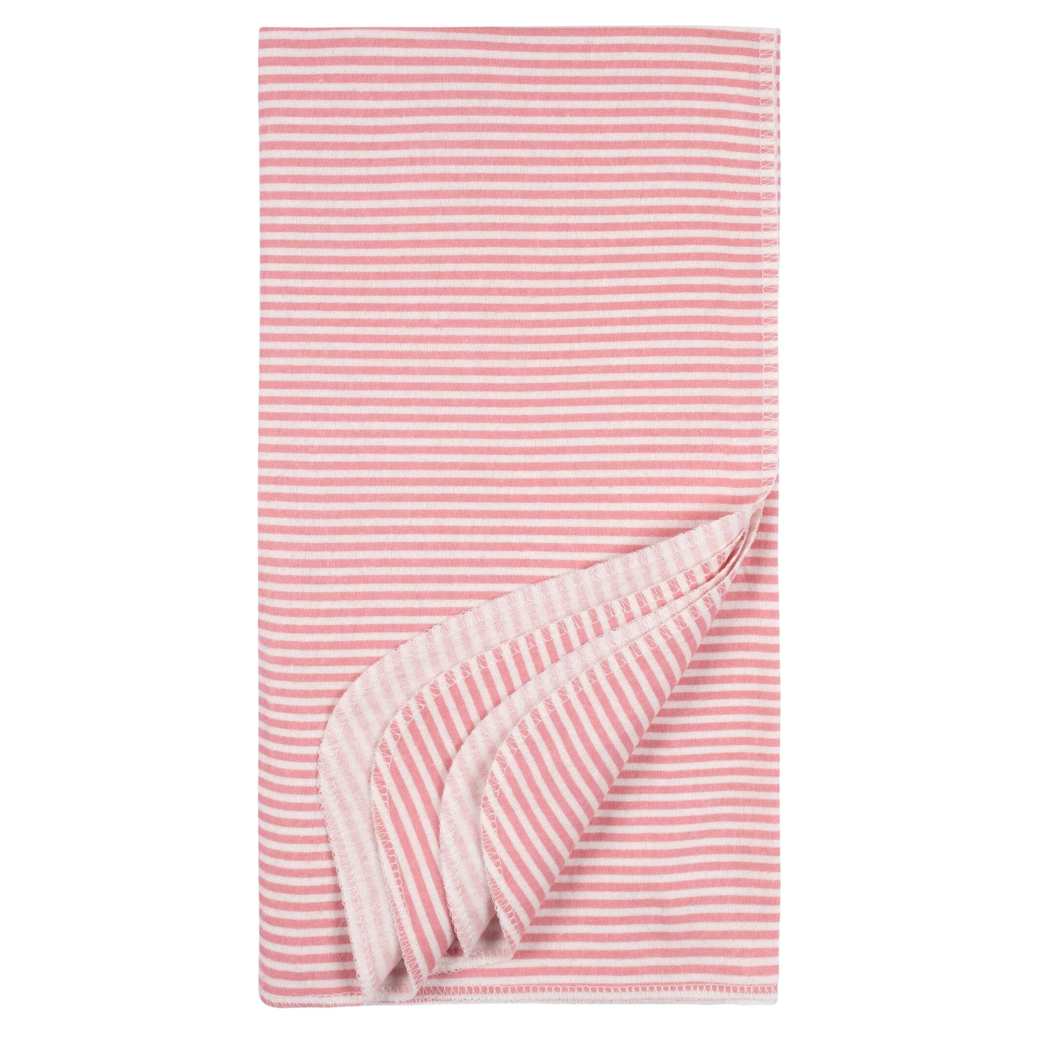 4-Pack Baby Girls Appley Sweet Flannel Blankets - Image 5