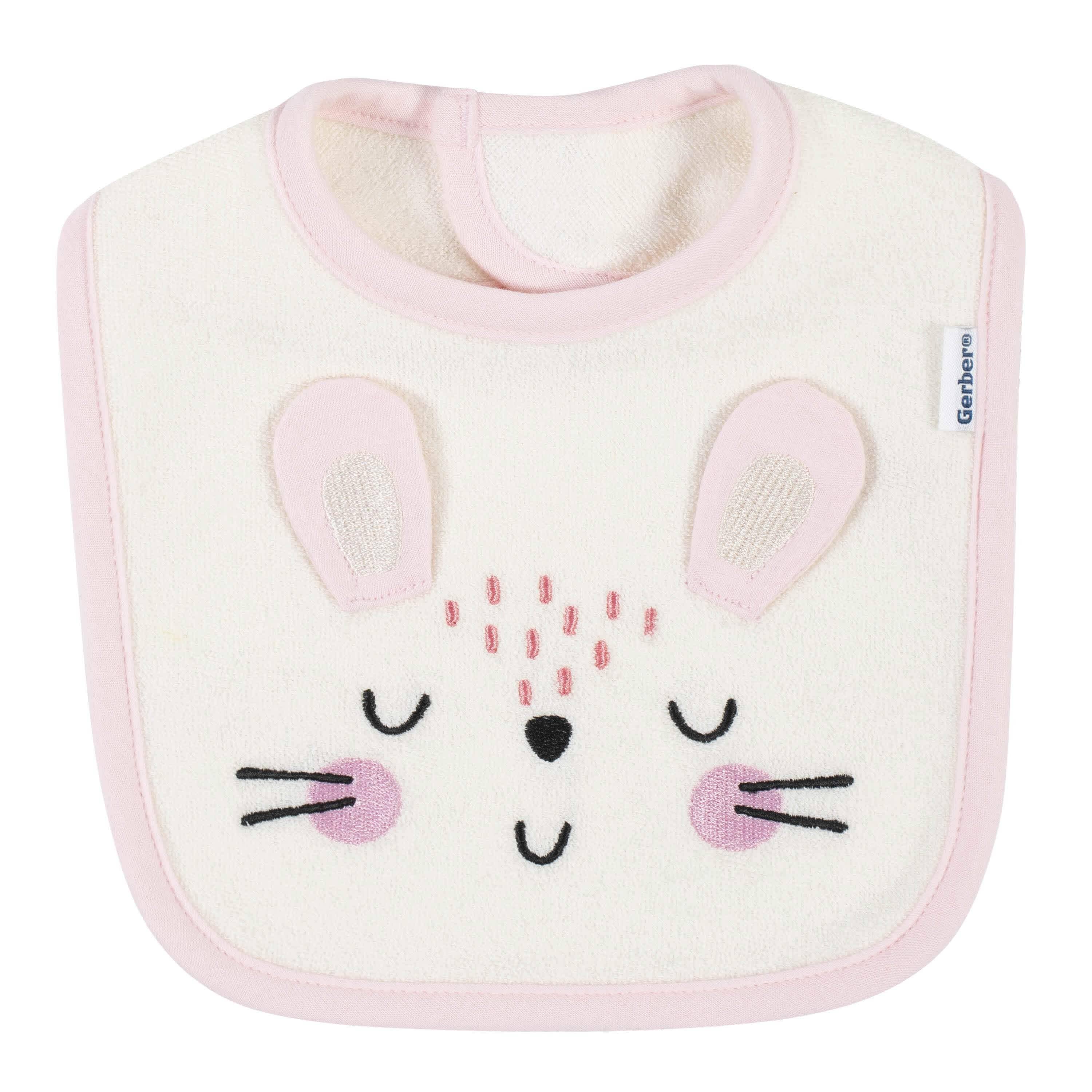 4-Pack Baby Girls Bunny Ballerina Bibs - Image 2